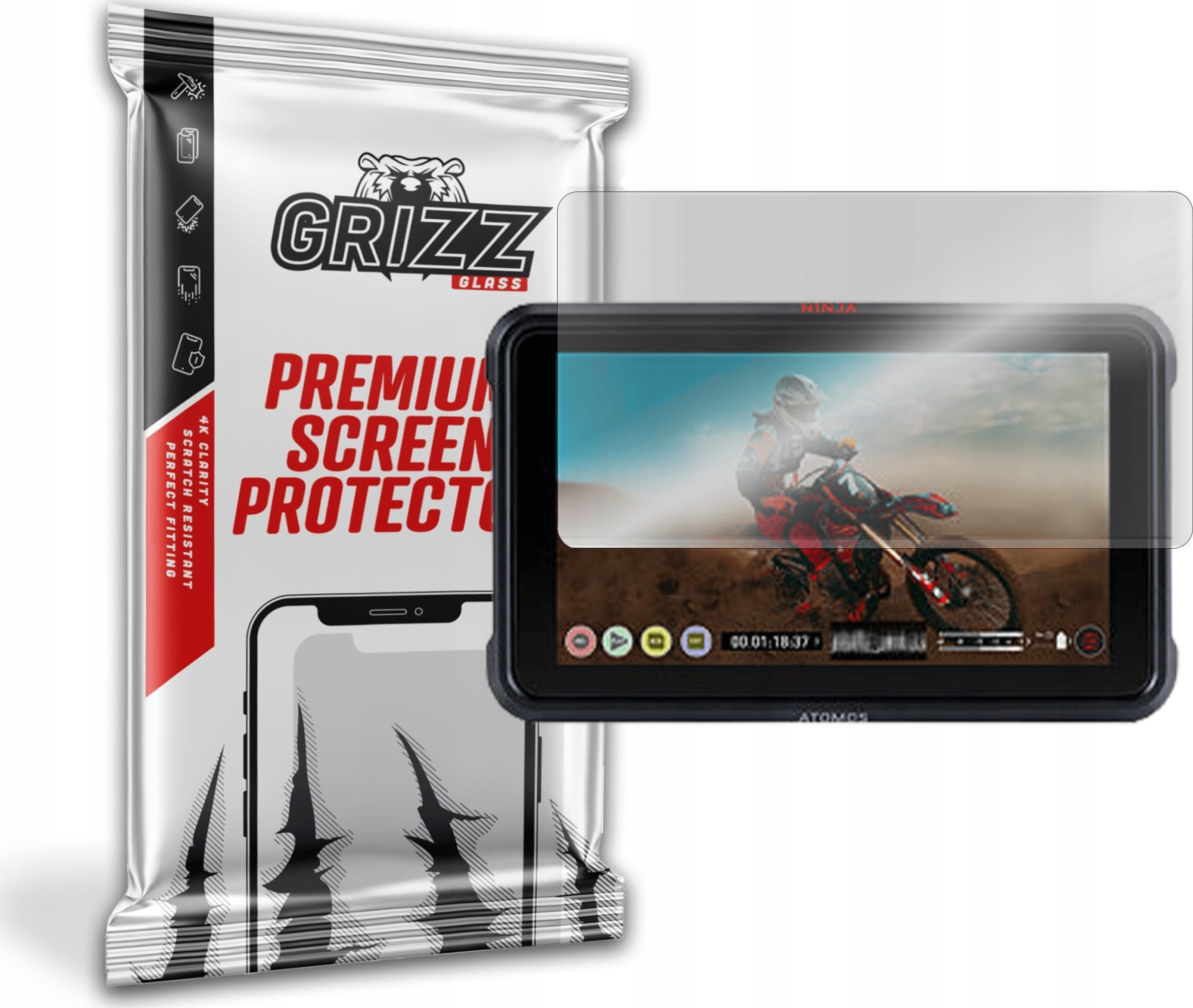 GrizzGlass  matowa Grizz Atomos Ninja V