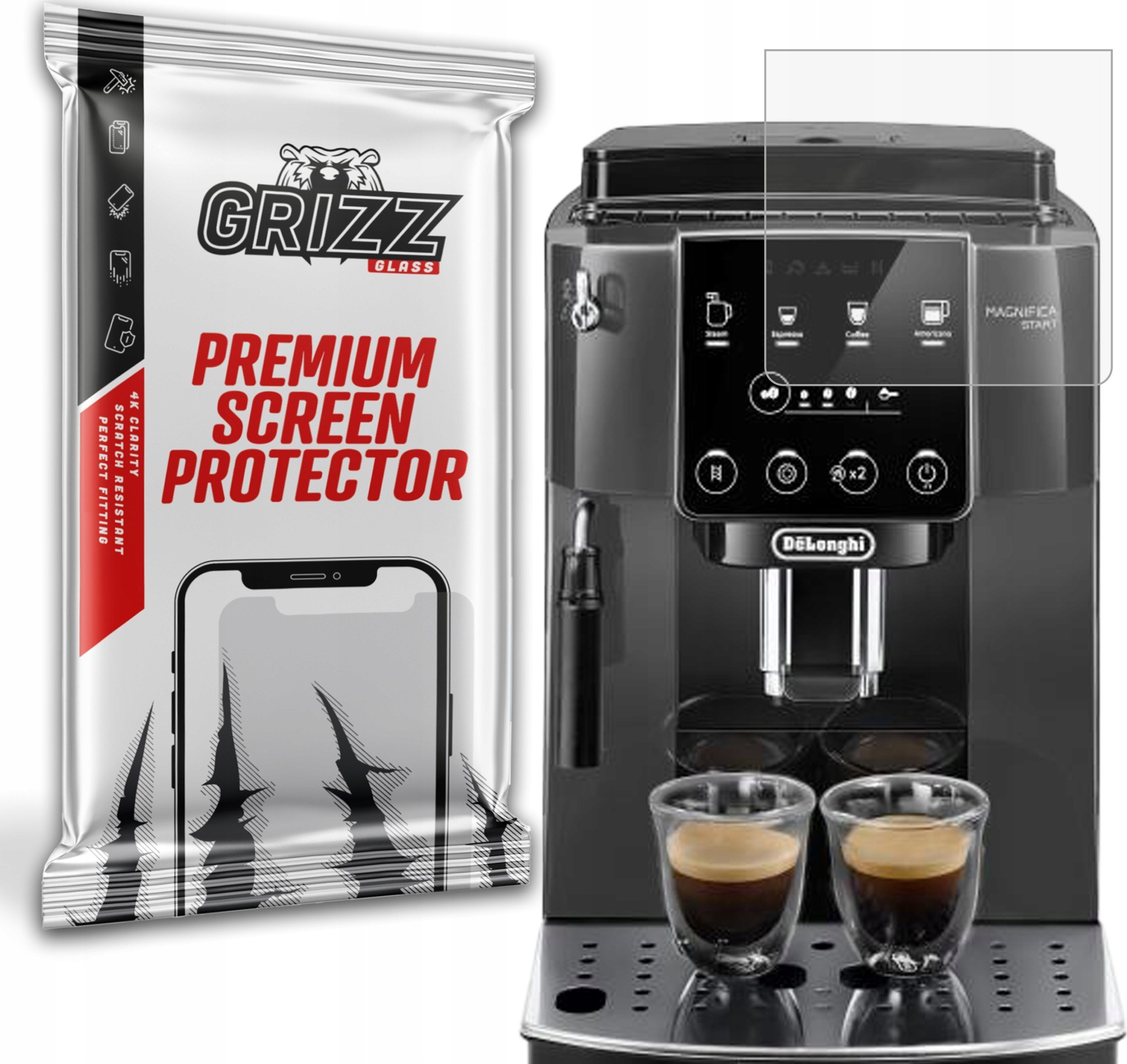GrizzGlass  matowa PaperScreen do DeLonghi ECAM