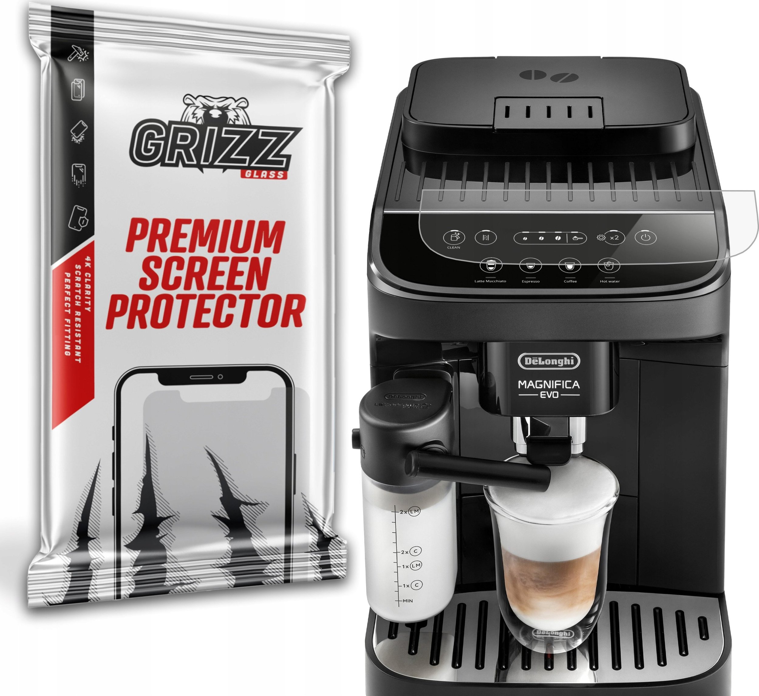 GrizzGlass matowa PaperScreen do DeLonghi Magnifica
