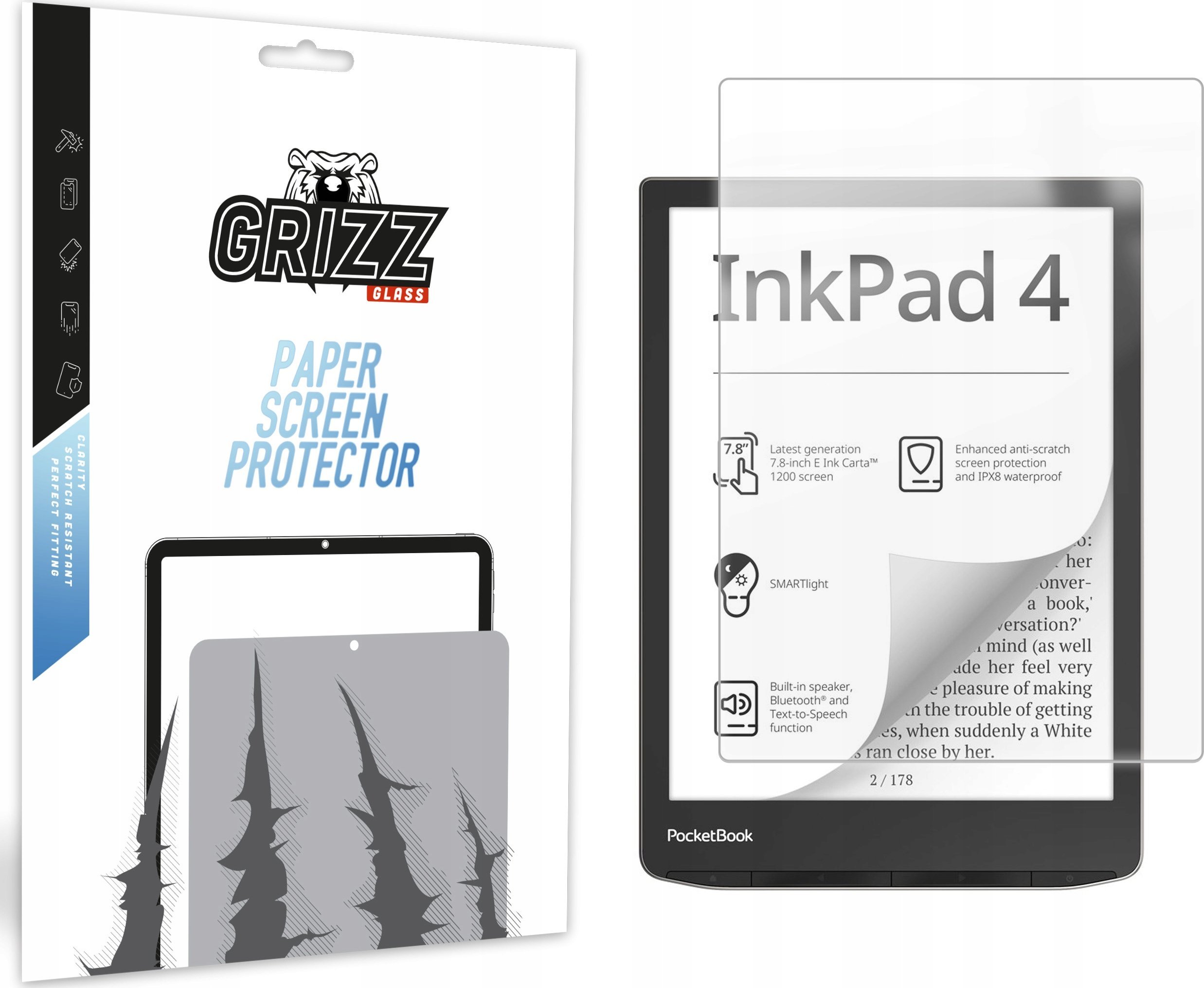 GrizzGlass matowa PaperScreen do Pocketbook InkPad