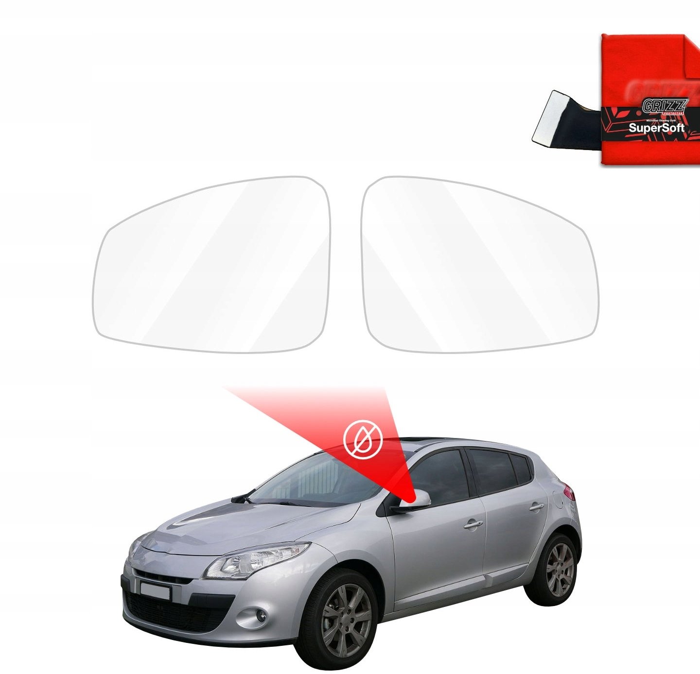 GrizzGlass  przeciwdeszczowaka GrizzGlass ZeroDrop do Renault