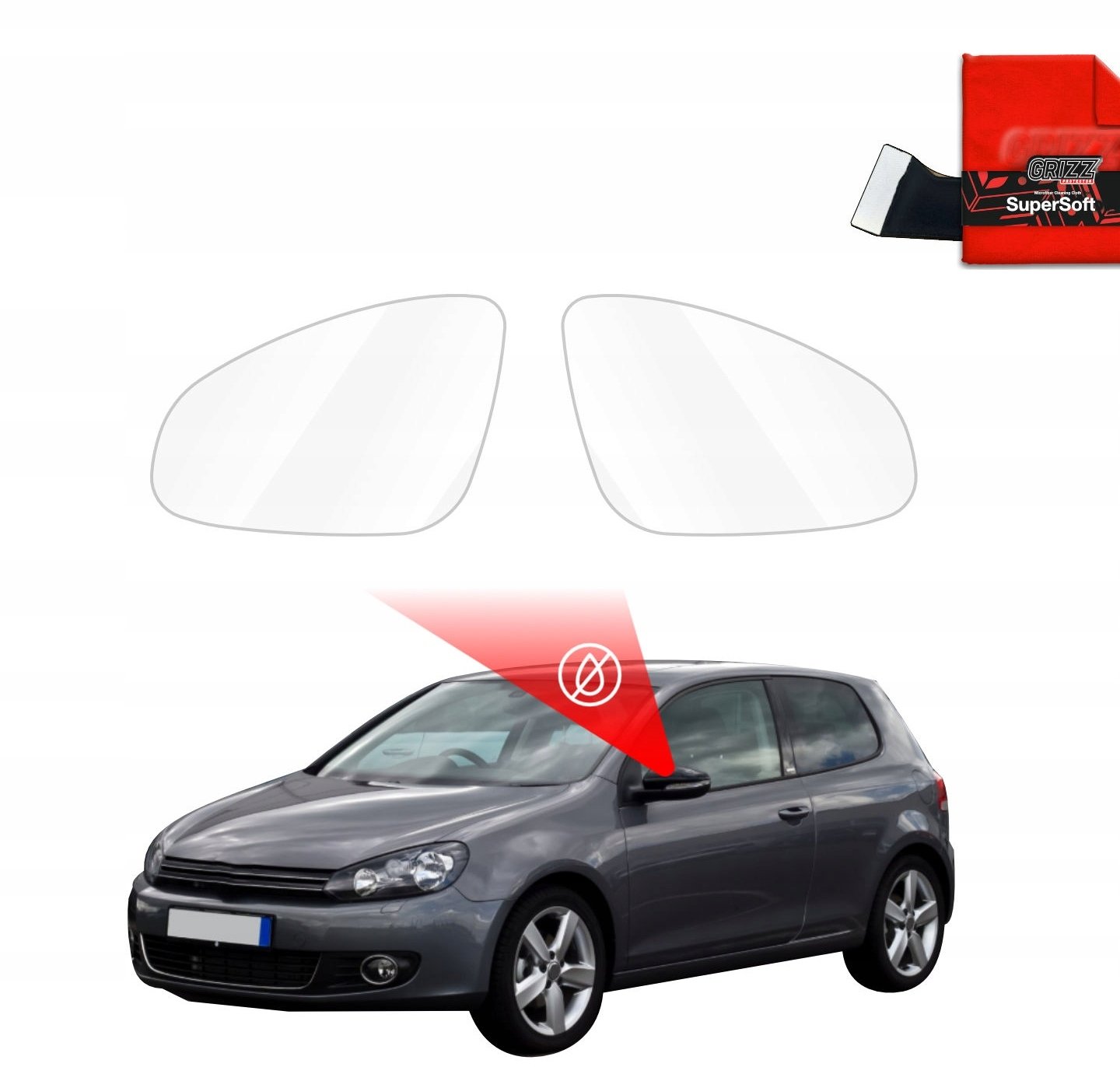 GrizzGlass  przeciwdeszczowaka GrizzGlass ZeroDrop do Volkswagen