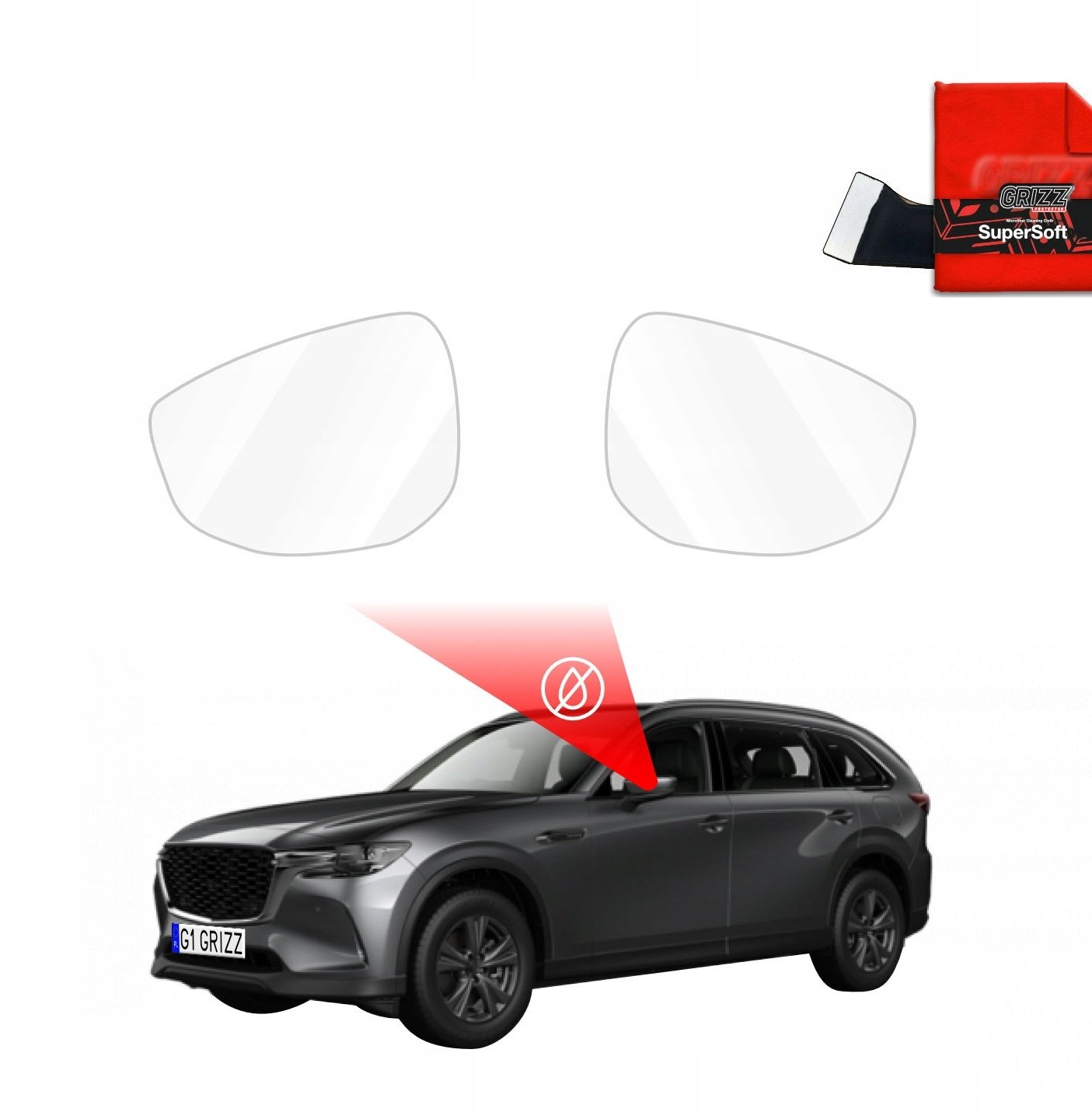 GrizzGlass przeciwdeszczowaka ZeroDrop do Mazda CX-80