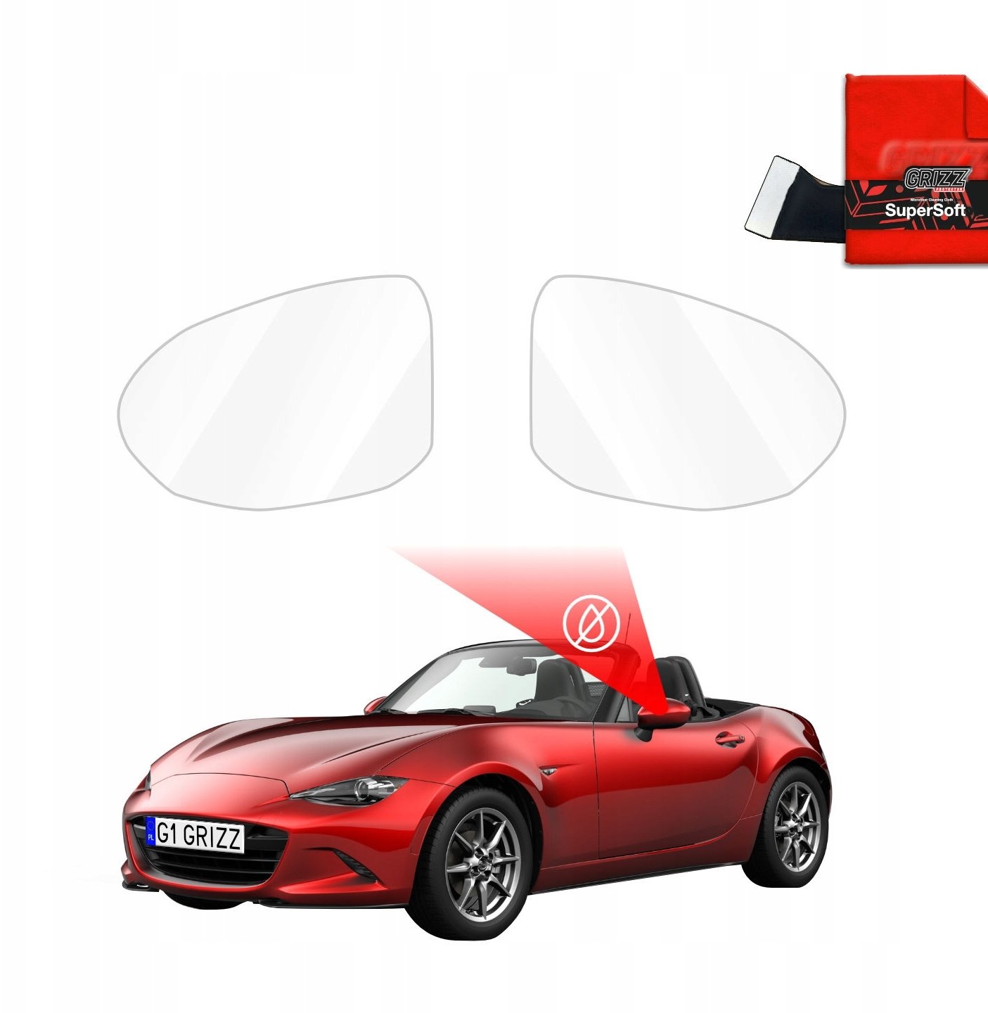 GrizzGlass przeciwdeszczowaka ZeroDrop do Mazda MX-5
