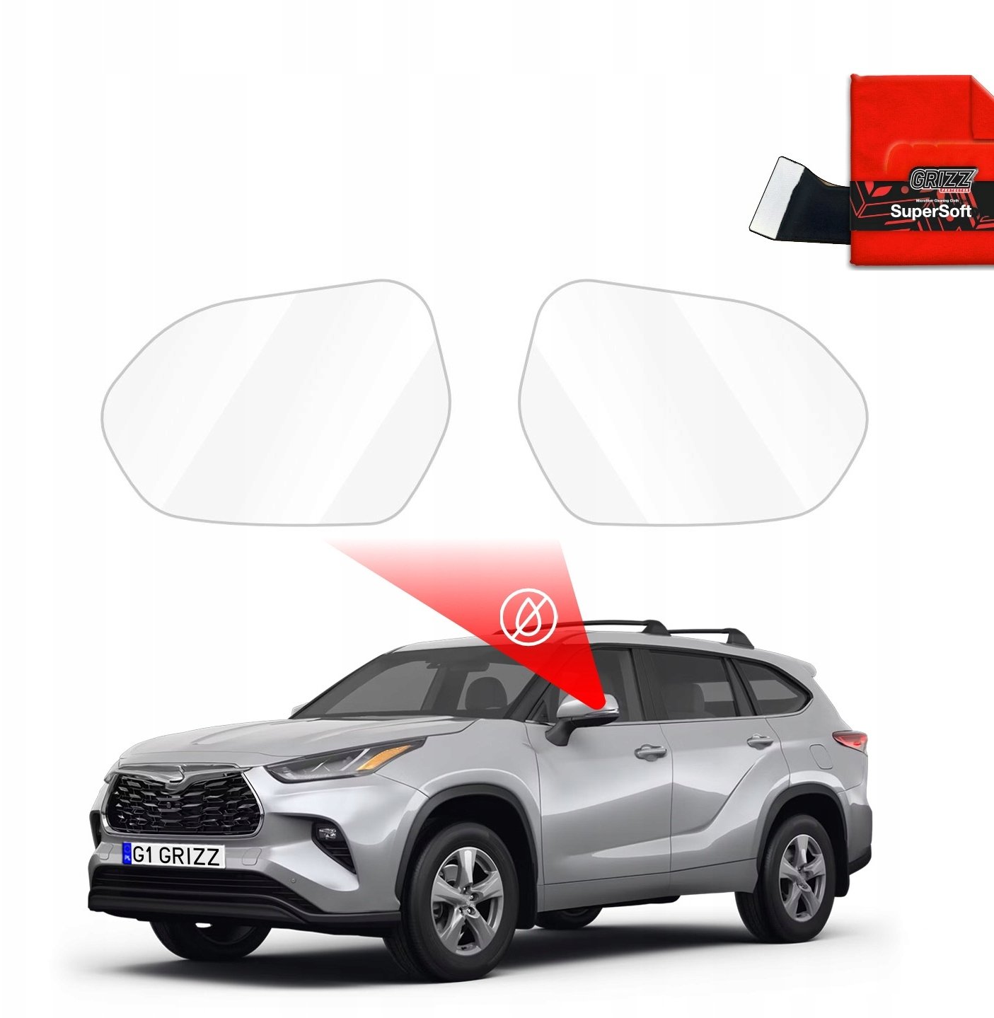 GrizzGlass przeciwdeszczowaka ZeroDrop do Toyota Highlander