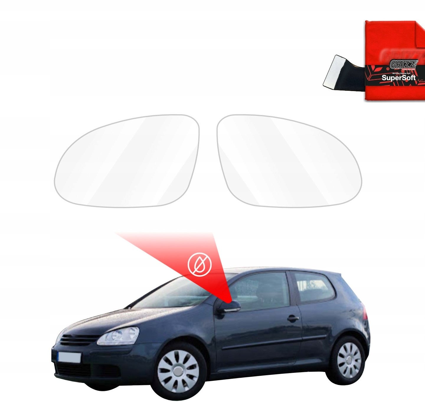 GrizzGlass  przeciwdeszczowaka ZeroDrop do Volkswagen Golf