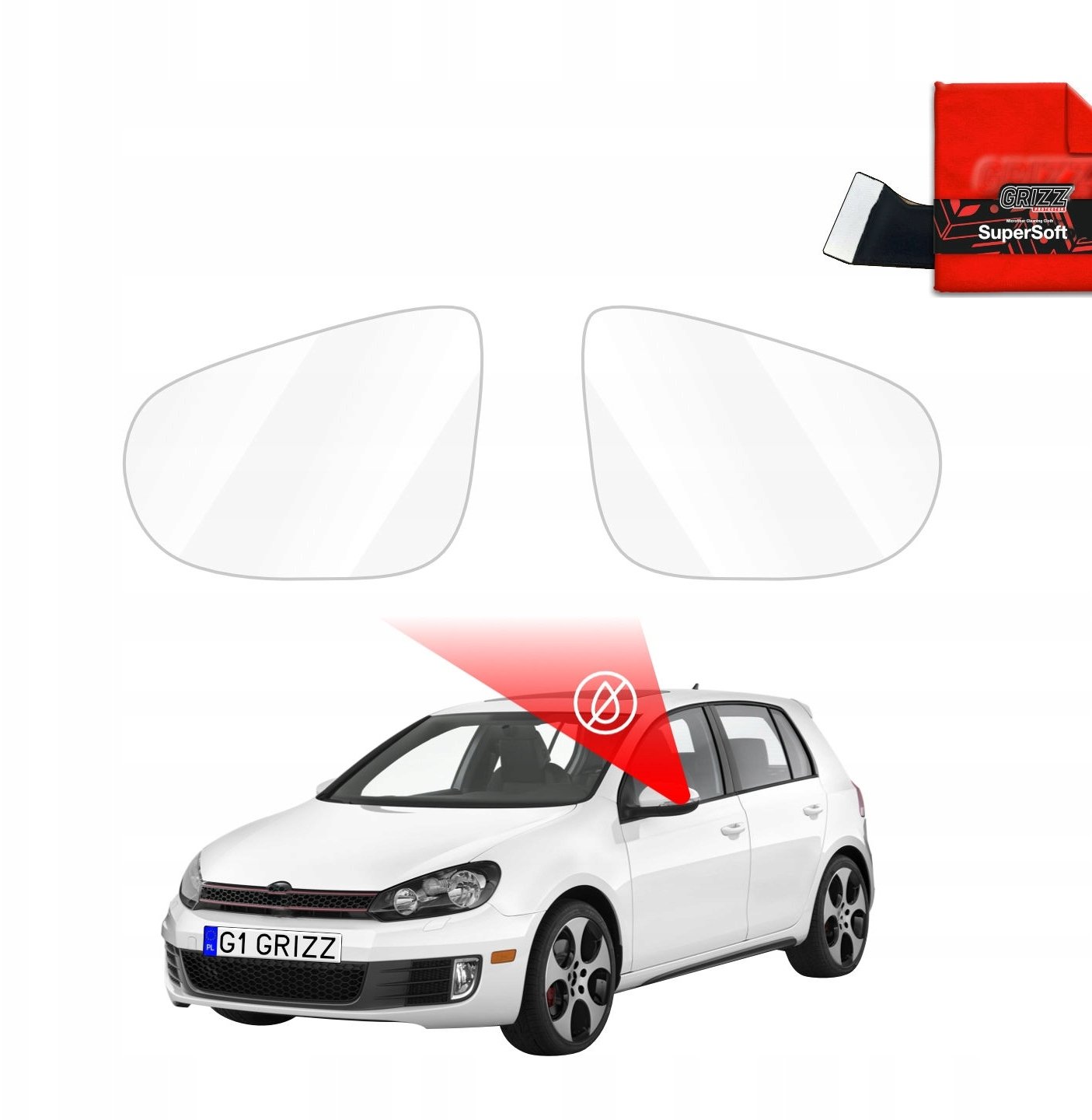 GrizzGlass  przeciwdeszczowaka ZeroDrop do Volkswagen Golf