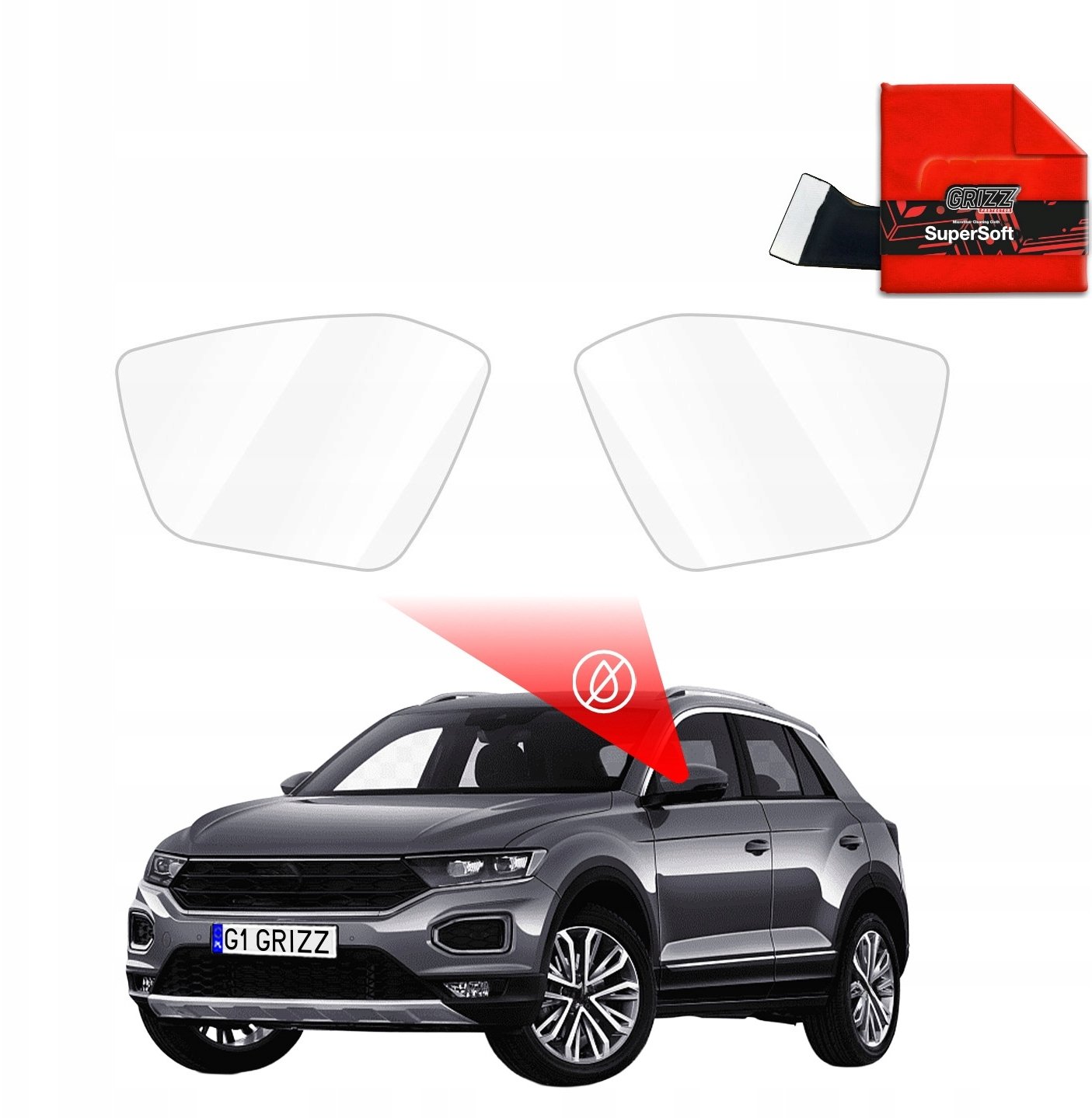 GrizzGlass przeciwdeszczowaka ZeroDrop do Volkswagen T-Roc