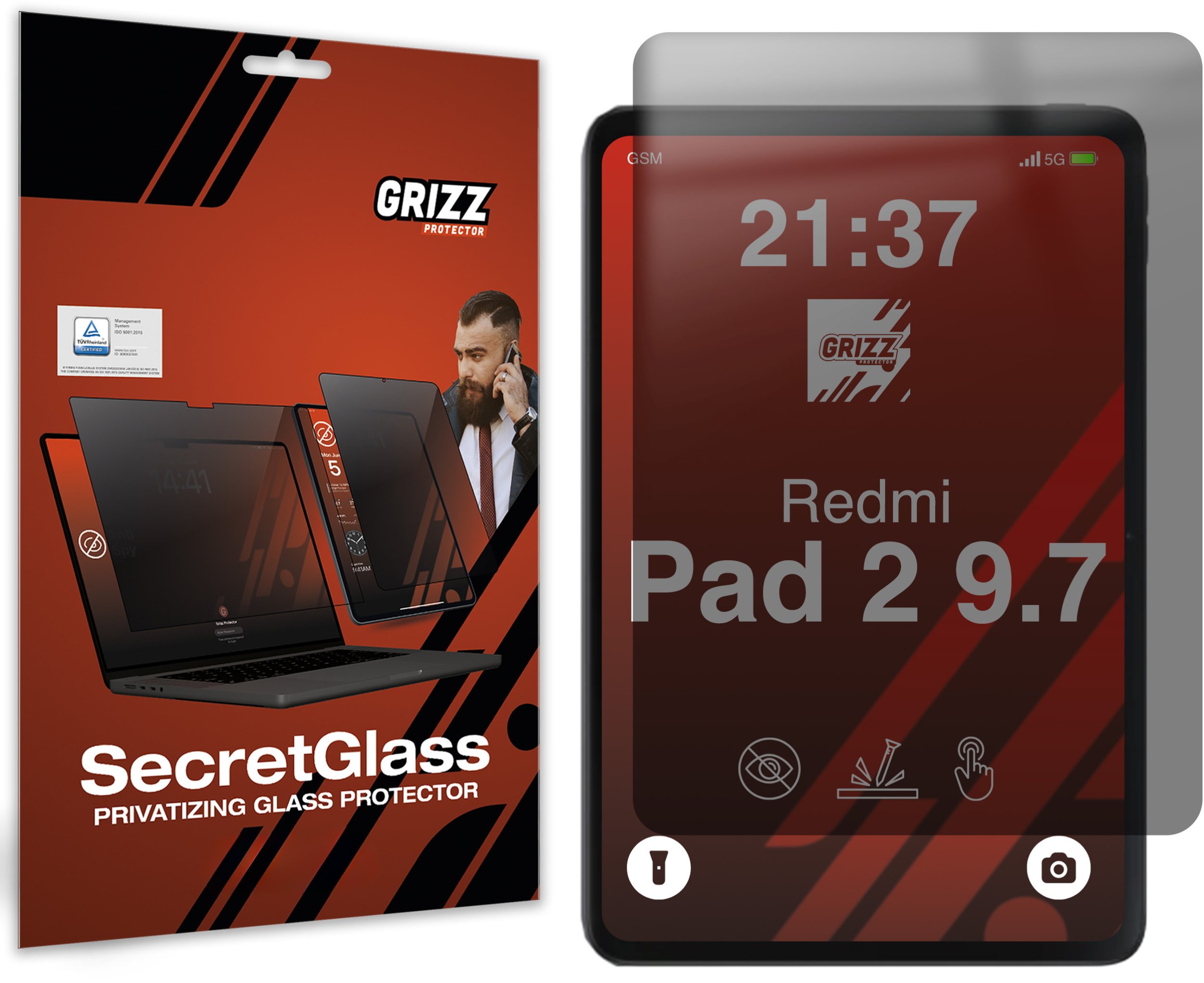 GrizzGlass  szkło prywatyzujące GrizzGlass SecretGlass do