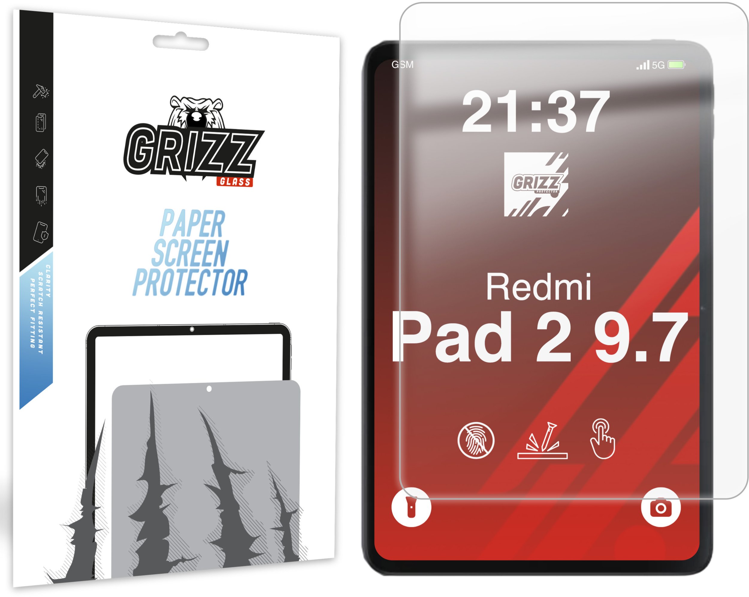 GrizzGlass PaperScreen matowa do Xiaomi Redmi