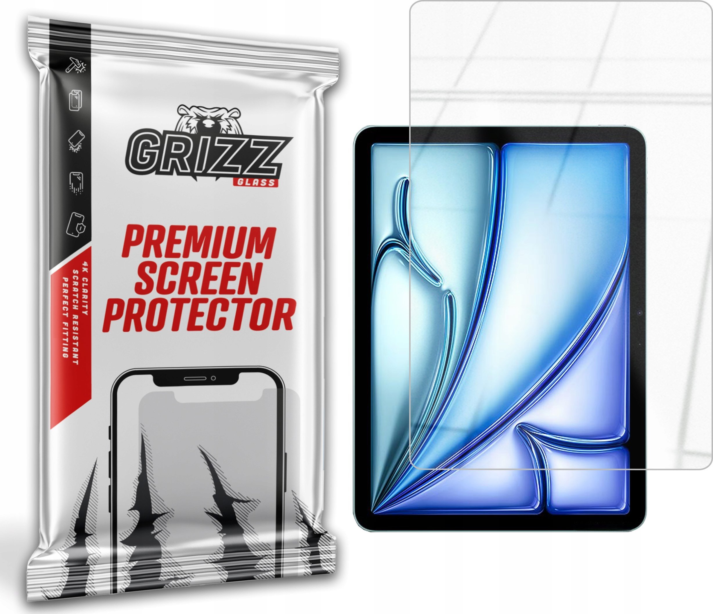 GrizzGlass   HybridGlass do Apple iPad Air