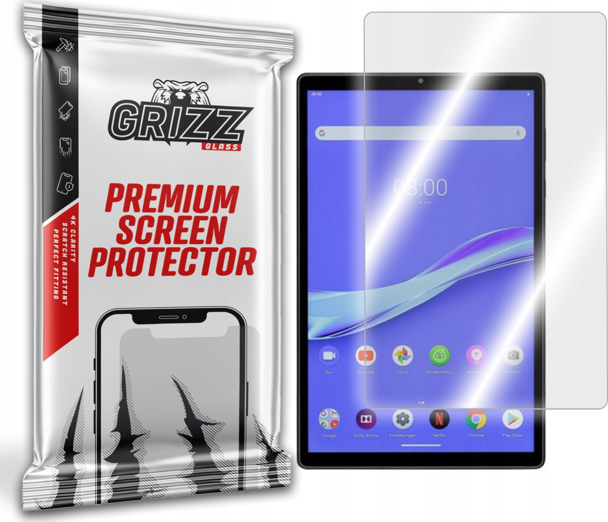 GrizzGlass   HybridGlass do Lenovo Tab M10