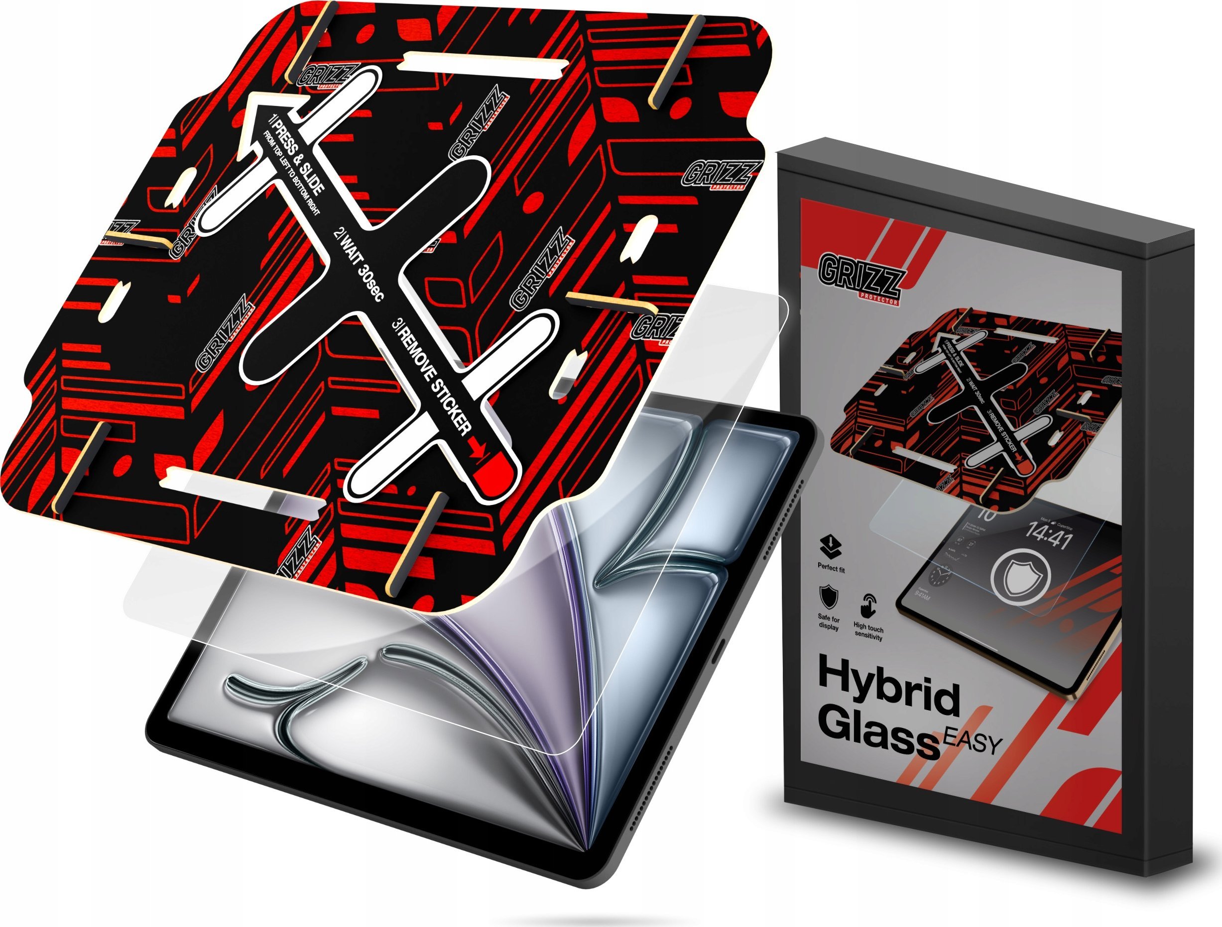 GrizzGlass HybridGlass Easy do Apple iPad
