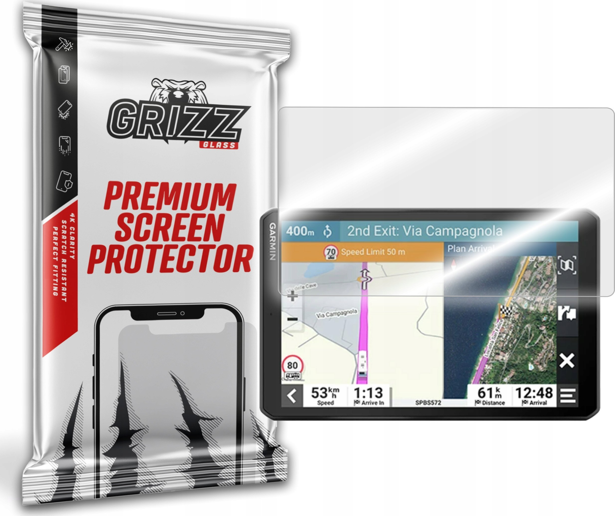 GrizzGlass   HybridGlass Garmin Camper 895 |