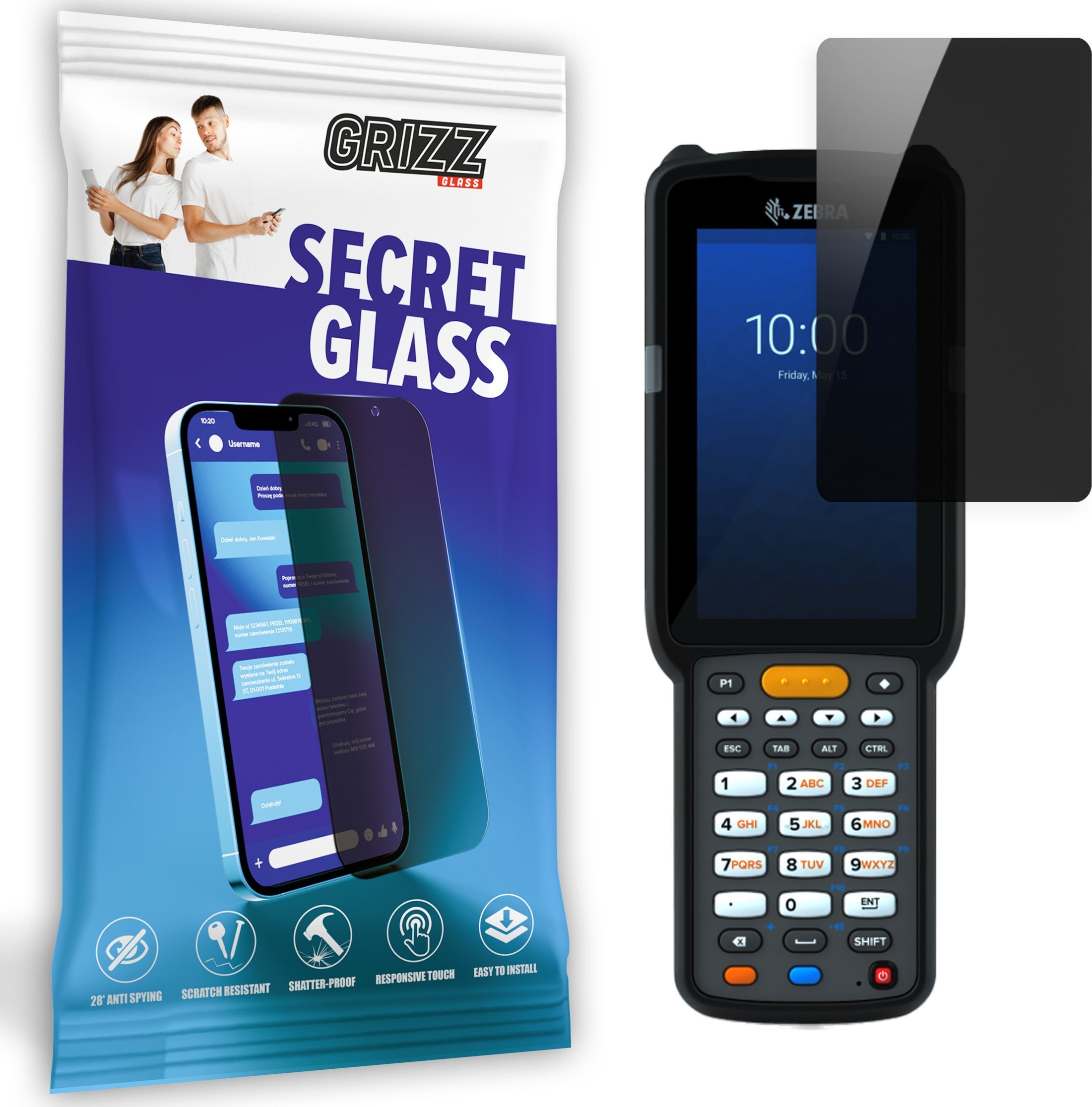 GrizzGlass prywatyzujące GrizzGlass SecretGlass do MC330L