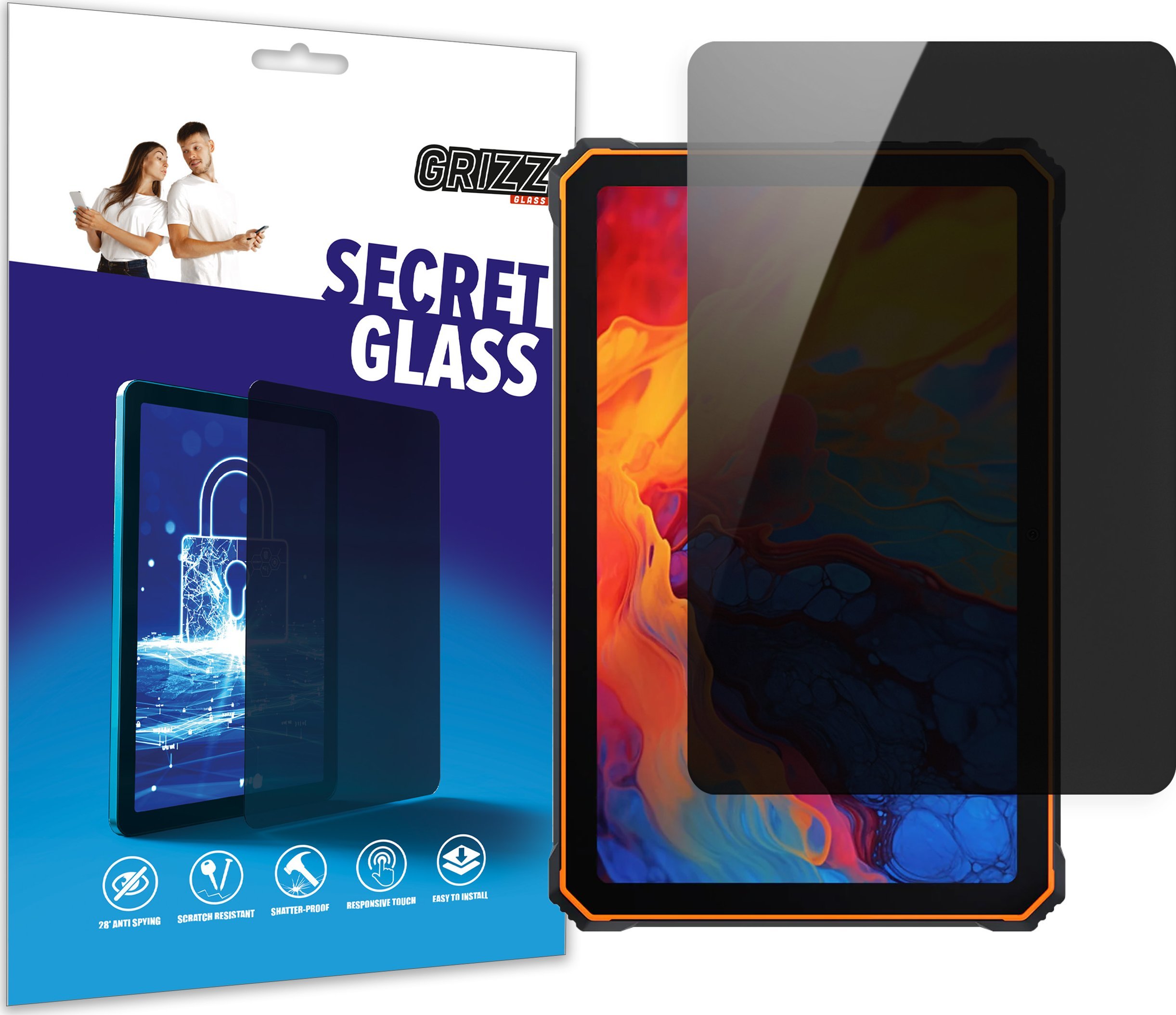 GrizzGlass prywatyzujące SecretGlass do Blackview Active