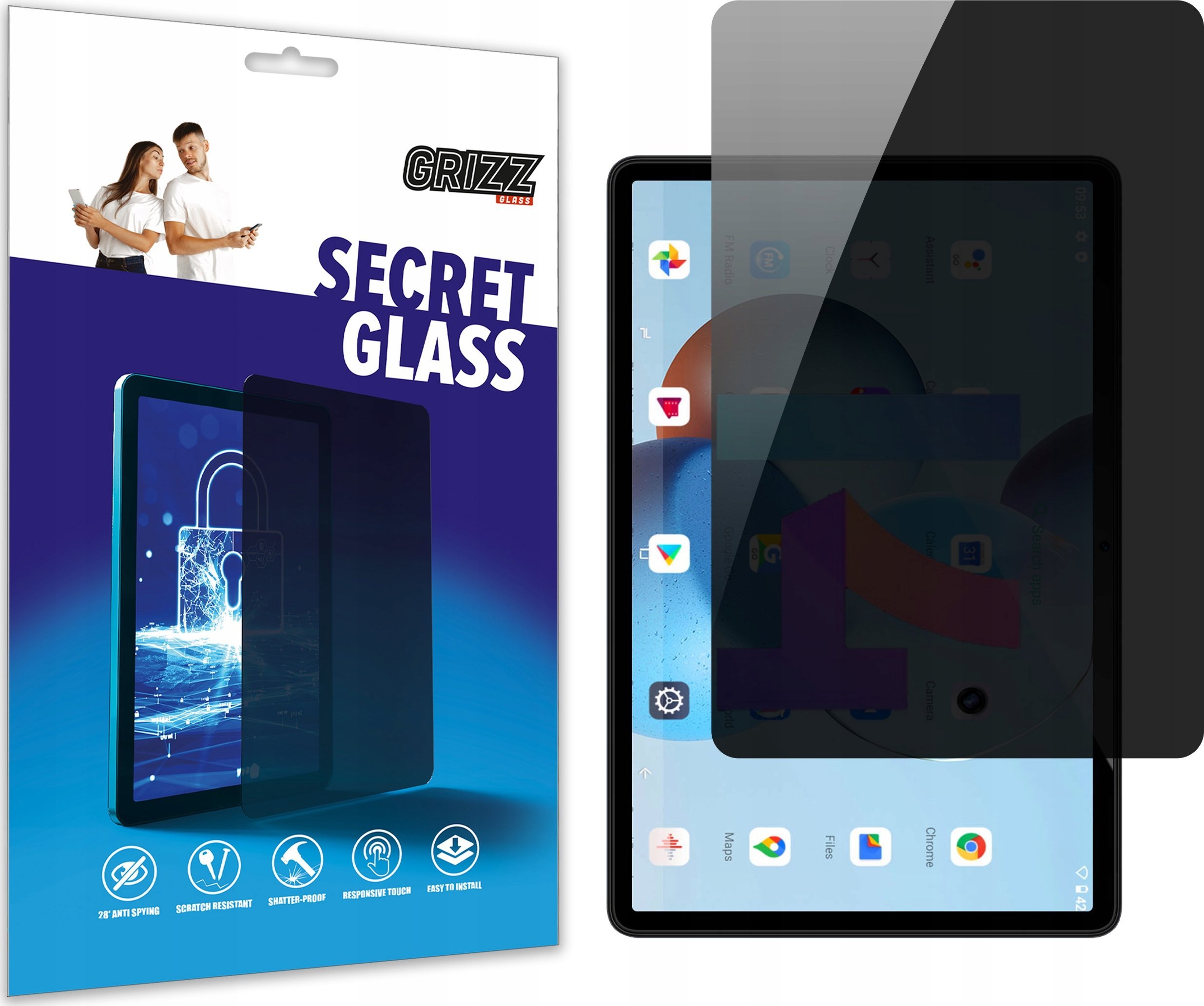 GrizzGlass prywatyzujące SecretGlass do Doogee T30E