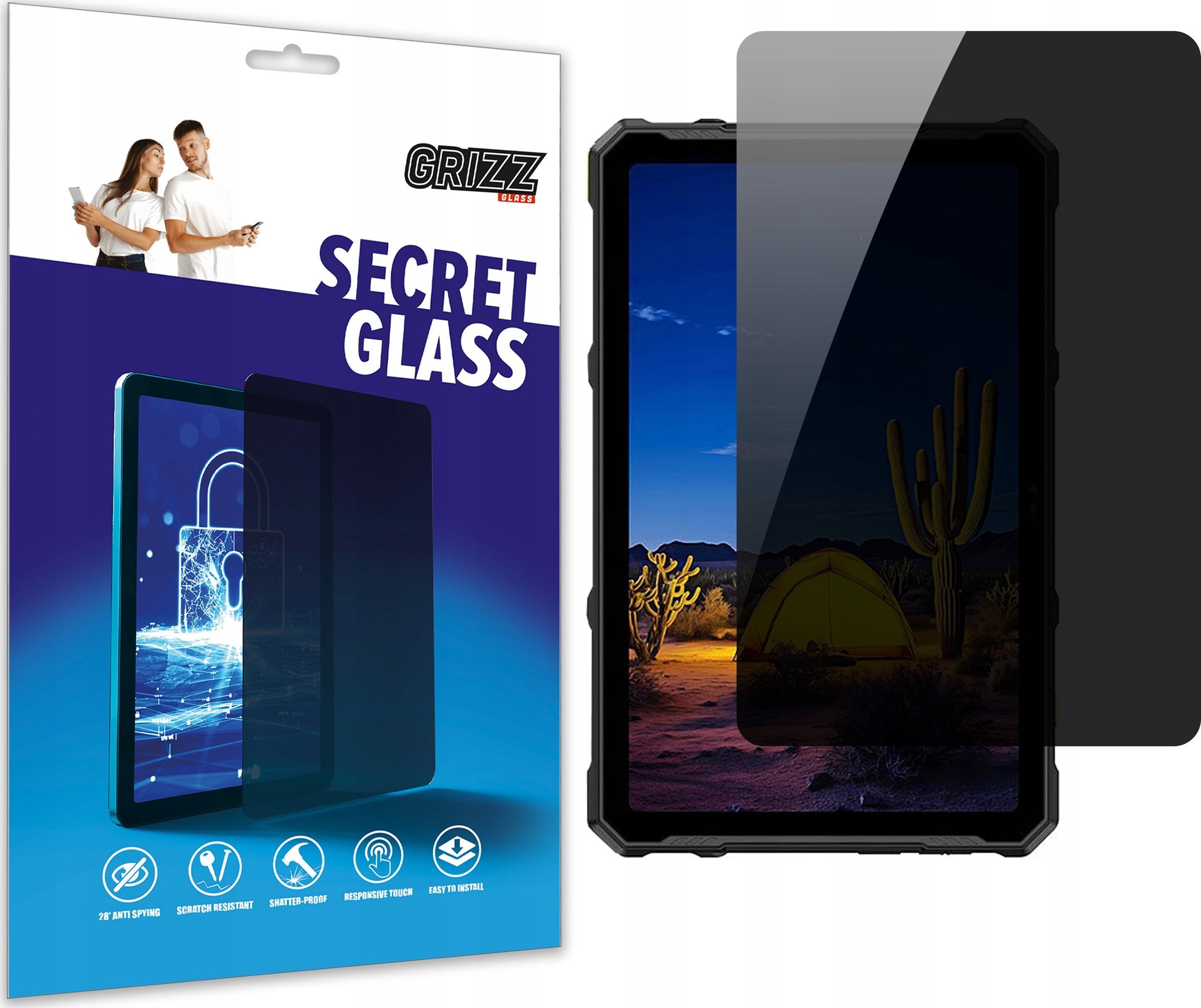 GrizzGlass prywatyzujące SecretGlass do Ulefone Armor