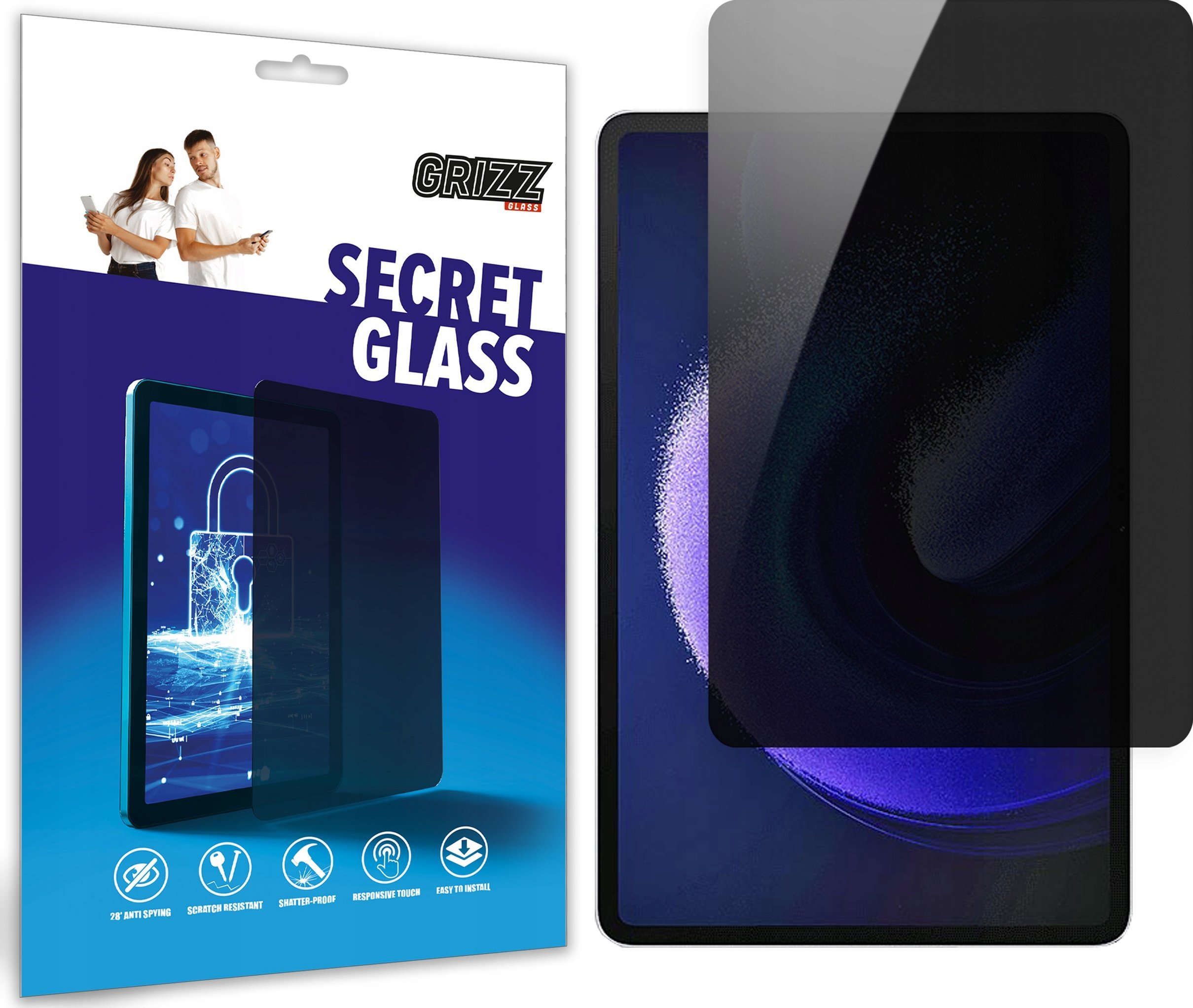 GrizzGlass prywatyzujące SecretGlass do Xiaomi Pad