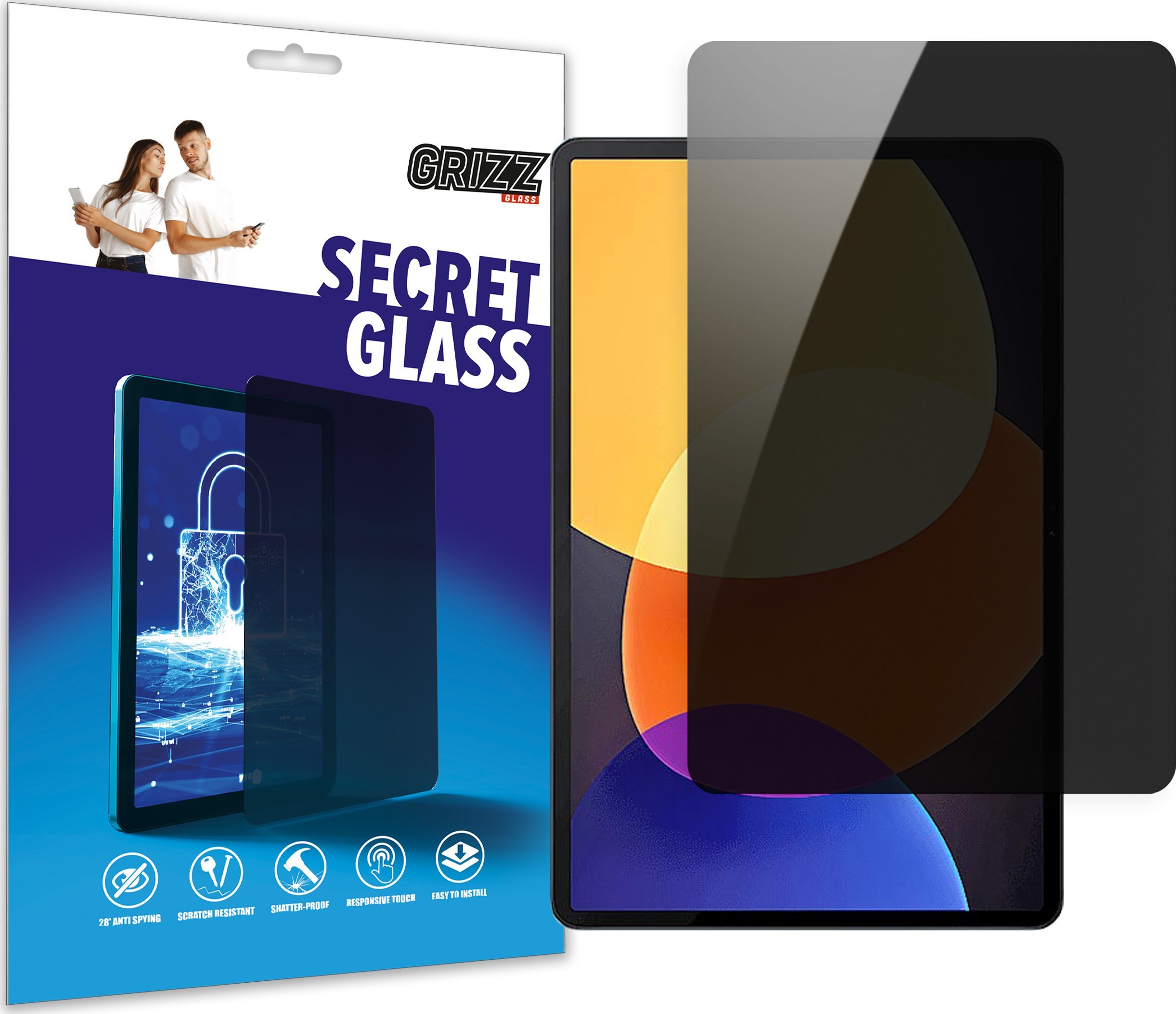 GrizzGlass prywatyzujące SecretGlass do Xiaomi Pad
