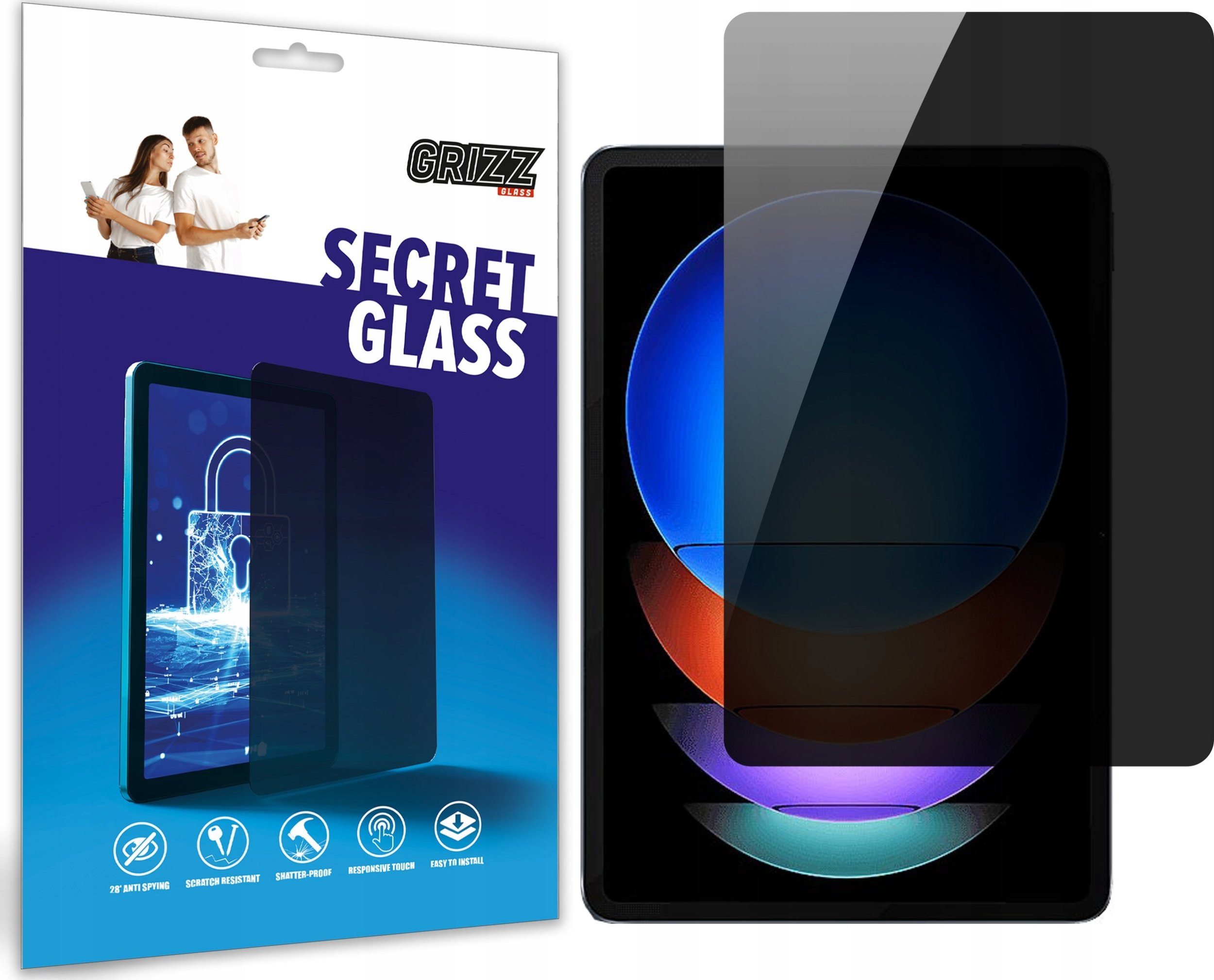 GrizzGlass prywatyzujące SecretGlass do Xiaomi Pad