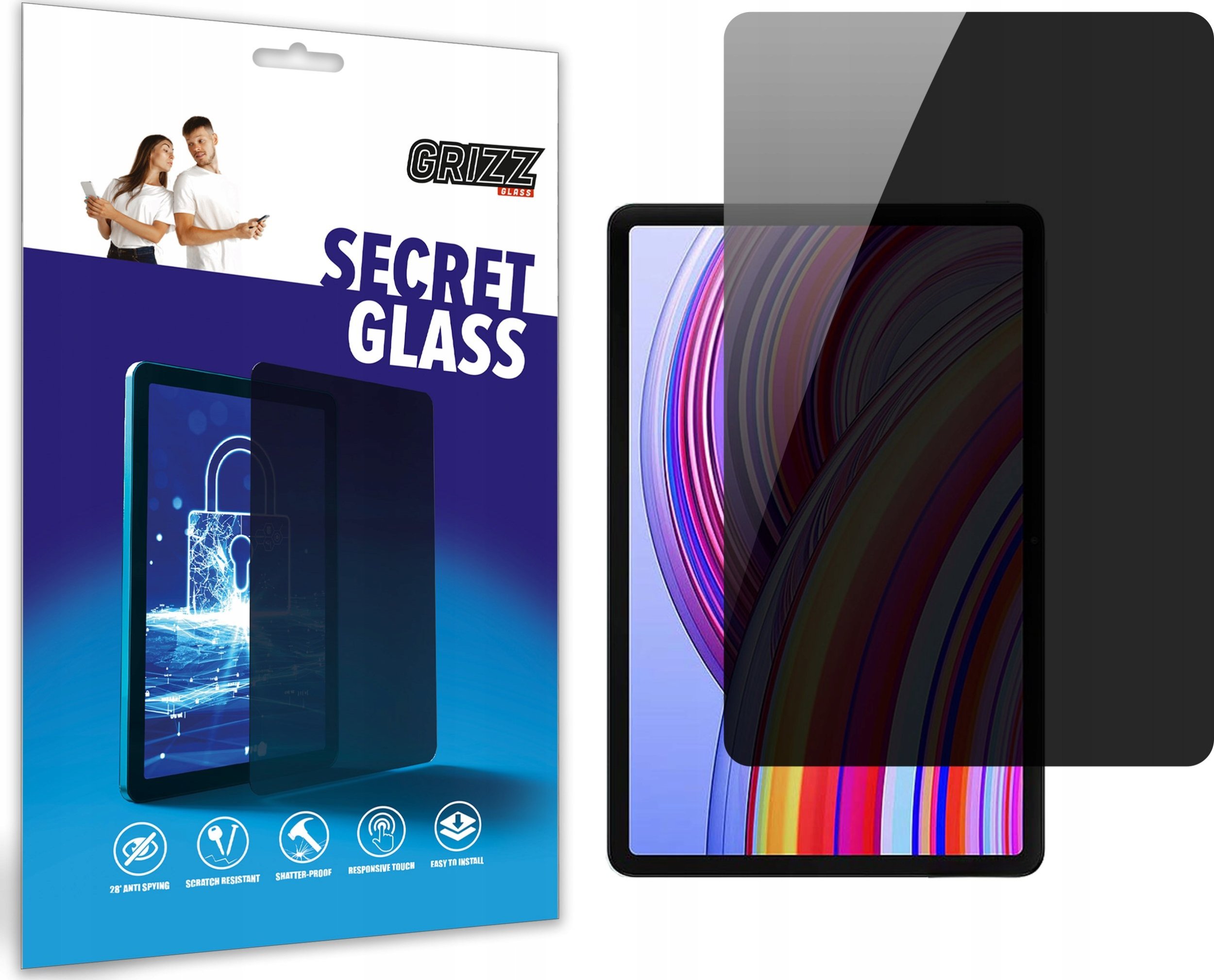 GrizzGlass prywatyzujące SecretGlass do Xiaomi Redmi