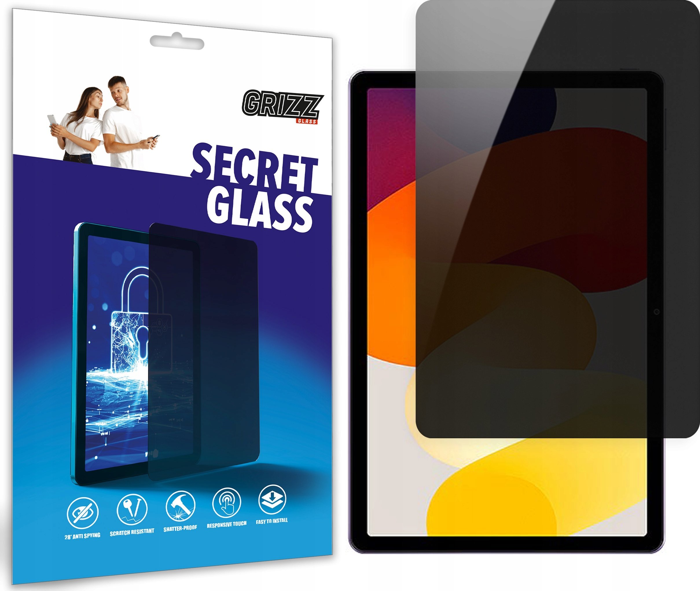 GrizzGlass prywatyzujące SecretGlass do Xiaomi Redmi