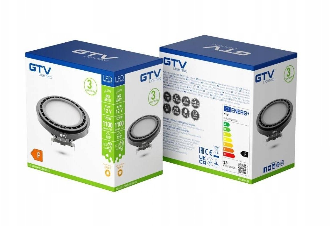 GTV Żarówka LED G53 AR111 12