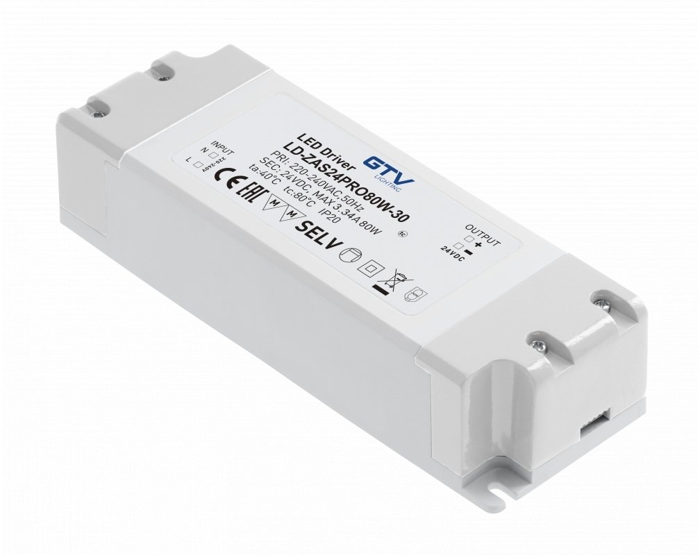 GTV Zasilacz LED PRO 24V, 80W