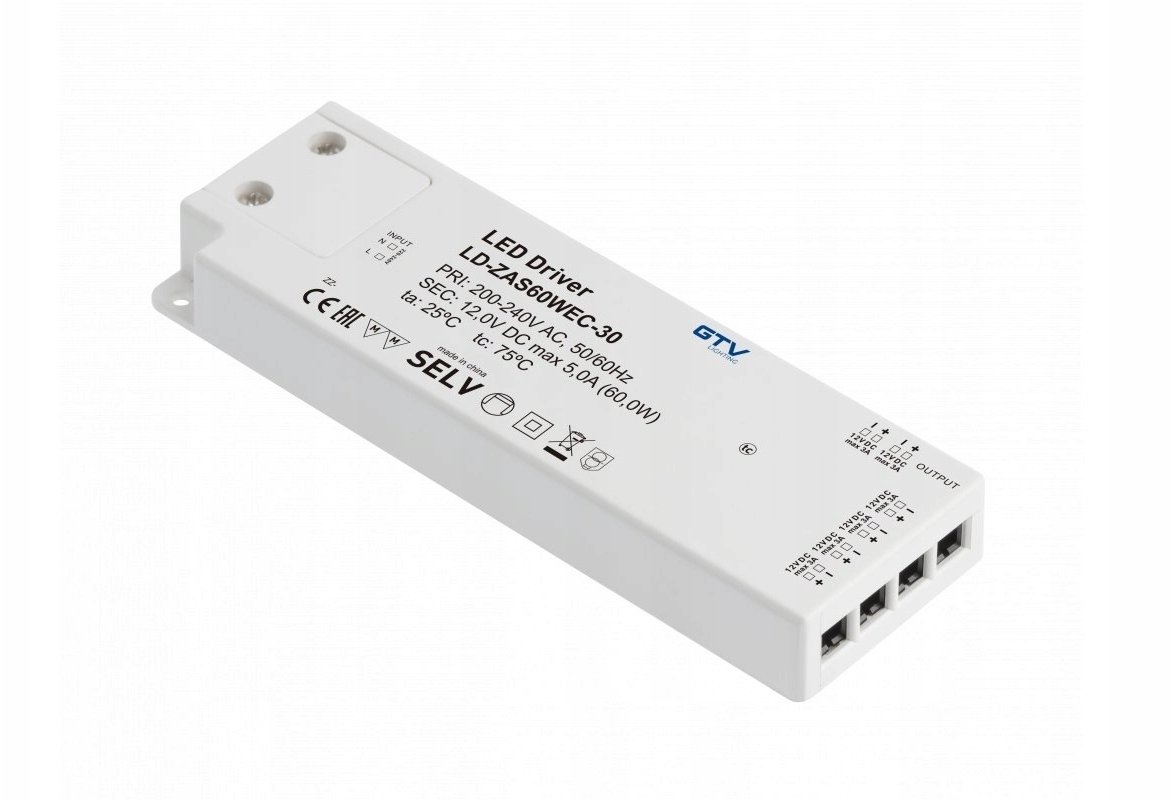 GTV Zasilacz LED SLIM EASY CLICK