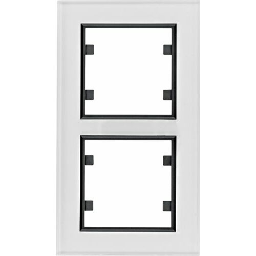 Hager Lumision ramka 2-krotna pionowa szklana