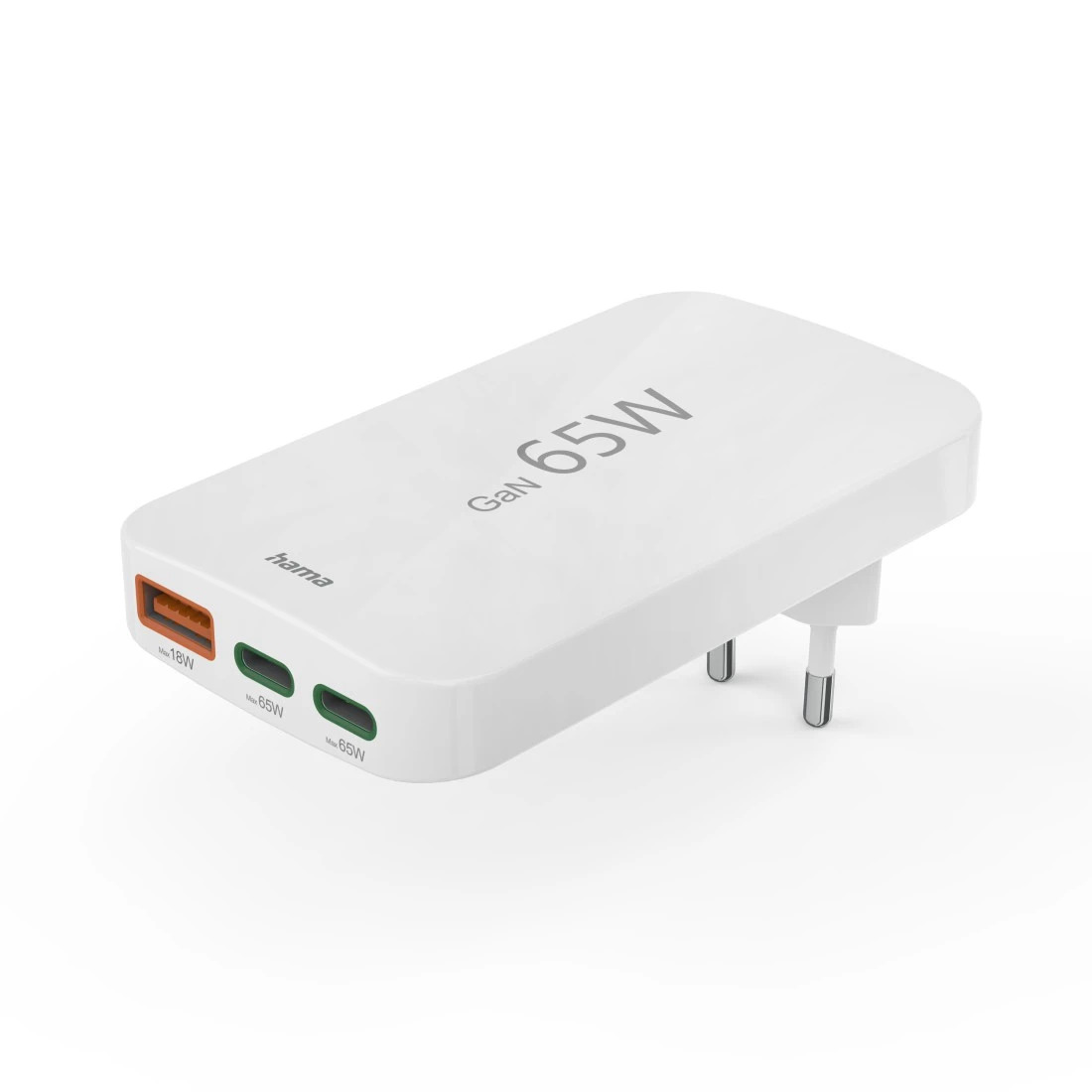 Hama 00201976 FCharger 220V With 2xUSB-C/USB-A