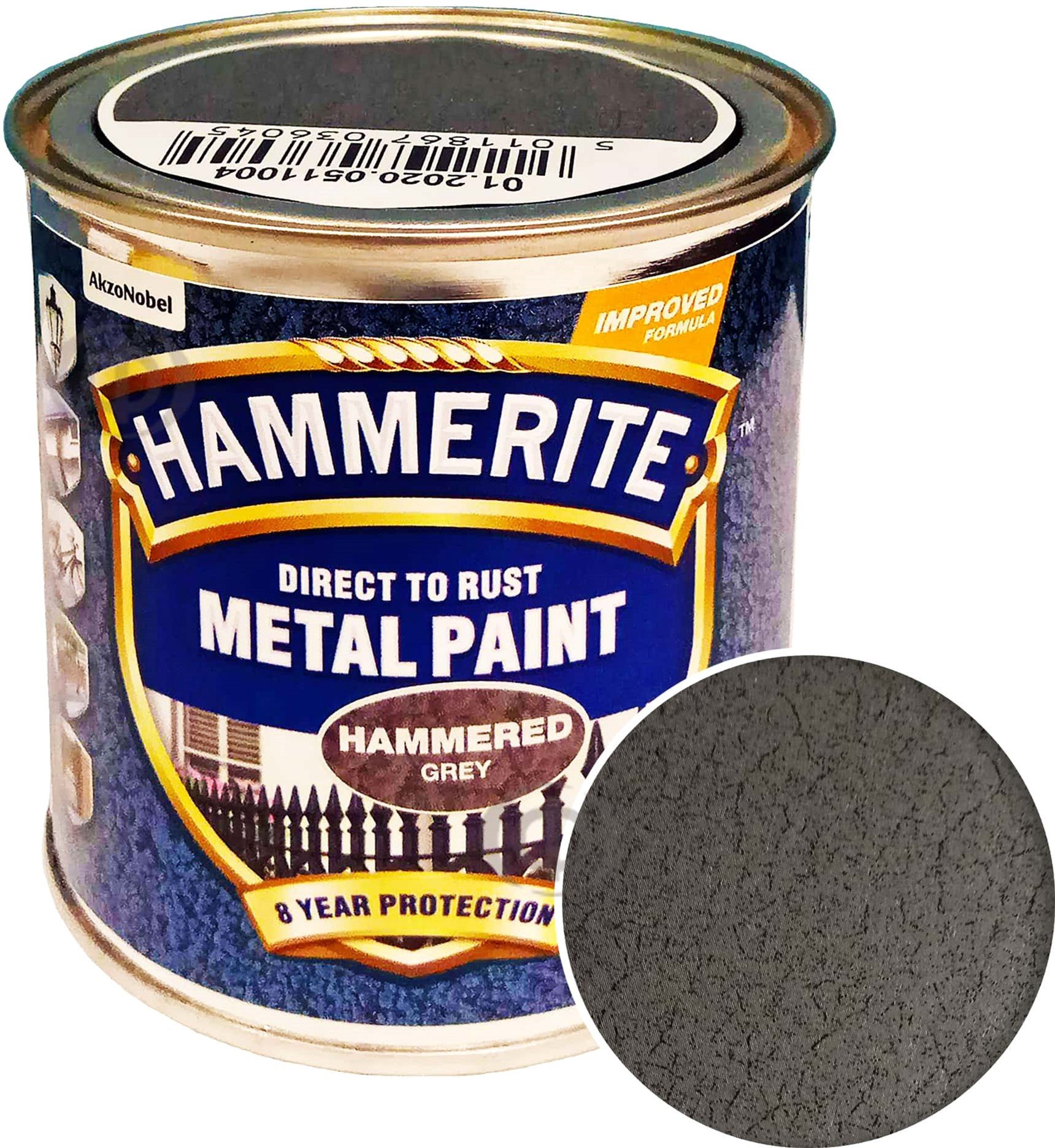 Hammerite ANTICORROSIVE PAINT HAMMERED HALL 250ML