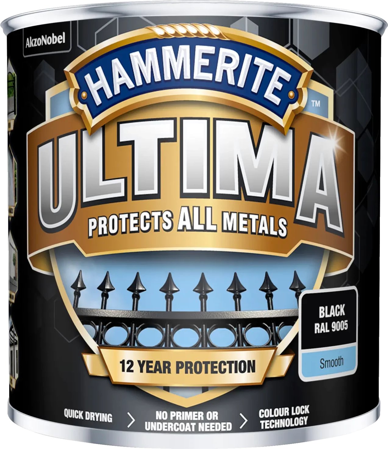 Hammerite Hammerite Ultima Metalmaling - Sort