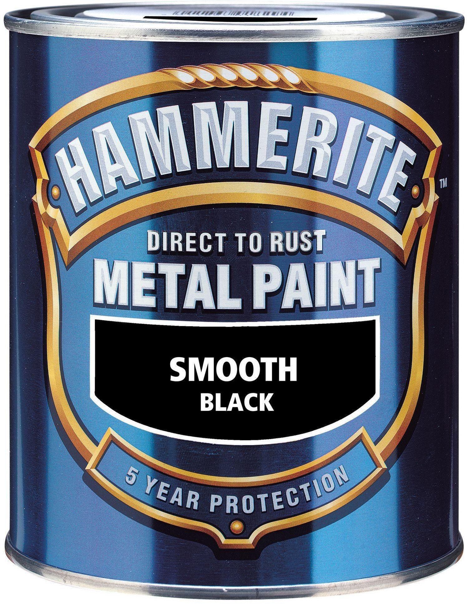 Hammerite PAINT HAMMERITE BLACK SATIN750ML |