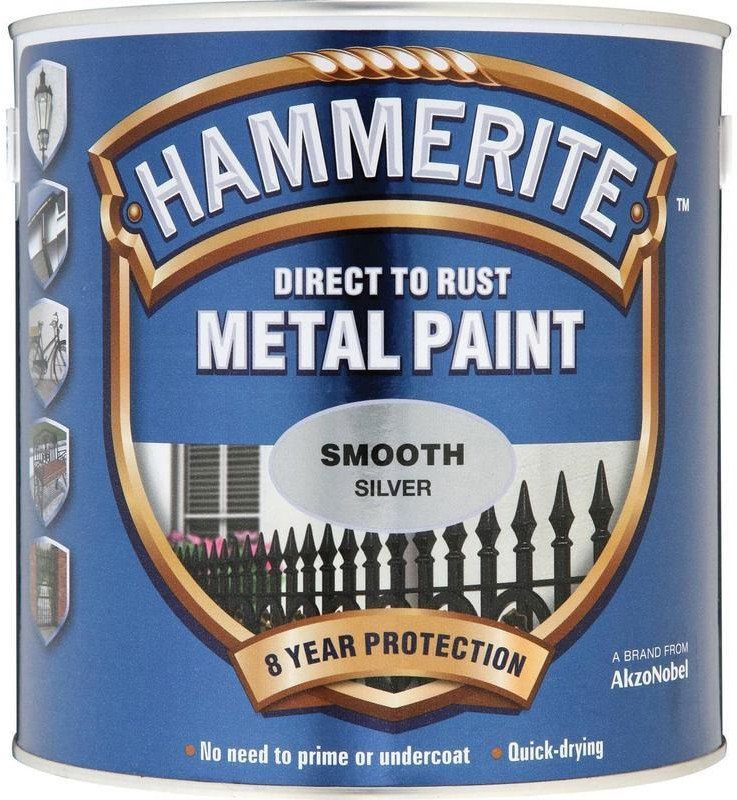 Hammerite PAINT HAMMERITE SILVER SATIN 750ML
