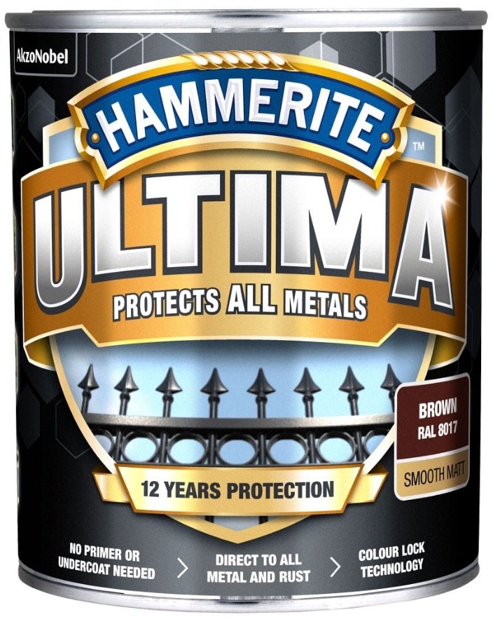 Hammerite PAINT ULTIMA MATT BROWN 2