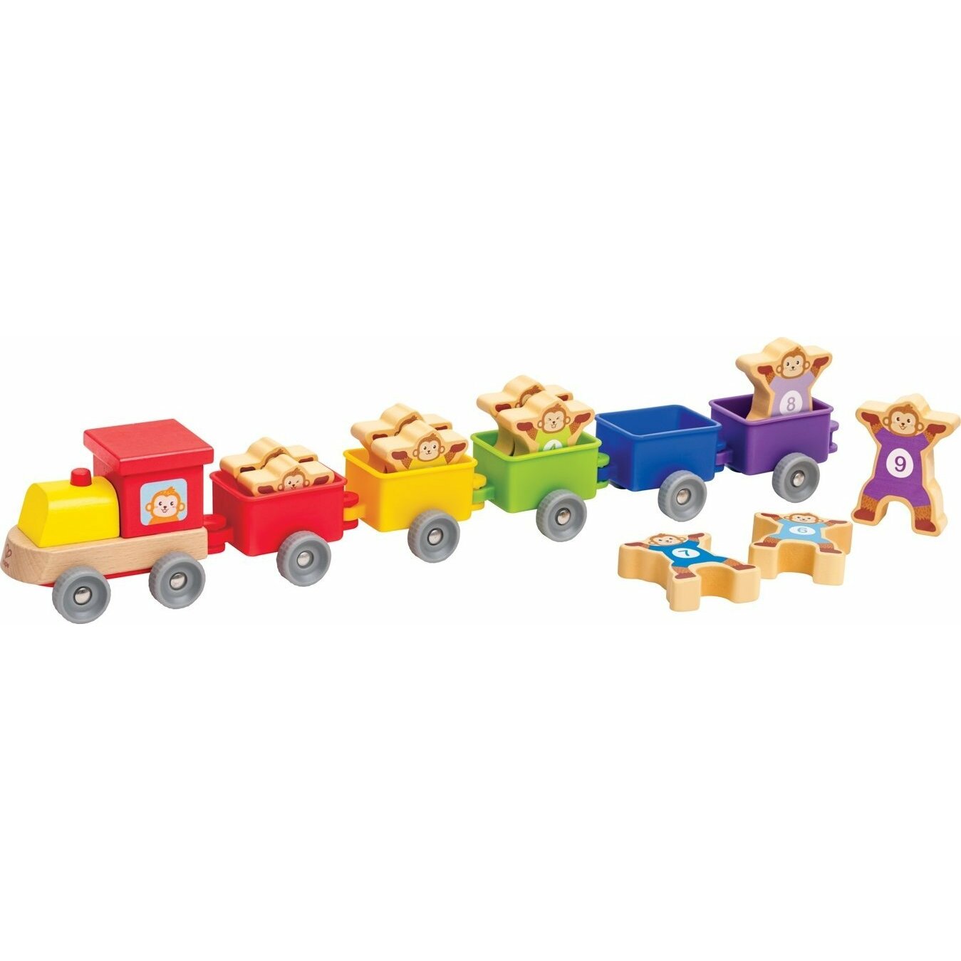 Hape HAPE traukinio bėgių rinkinys Monkey