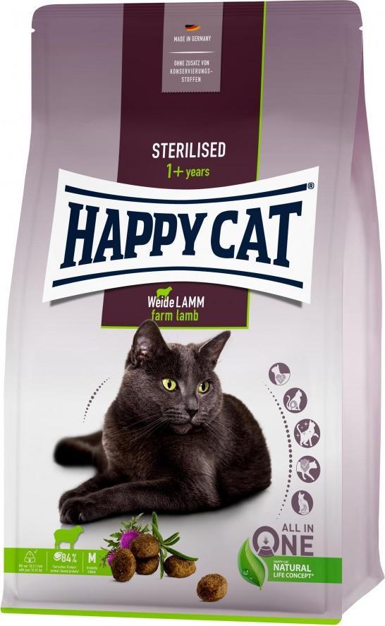Happy Cat Sterilised Farm Lamb, sucha
