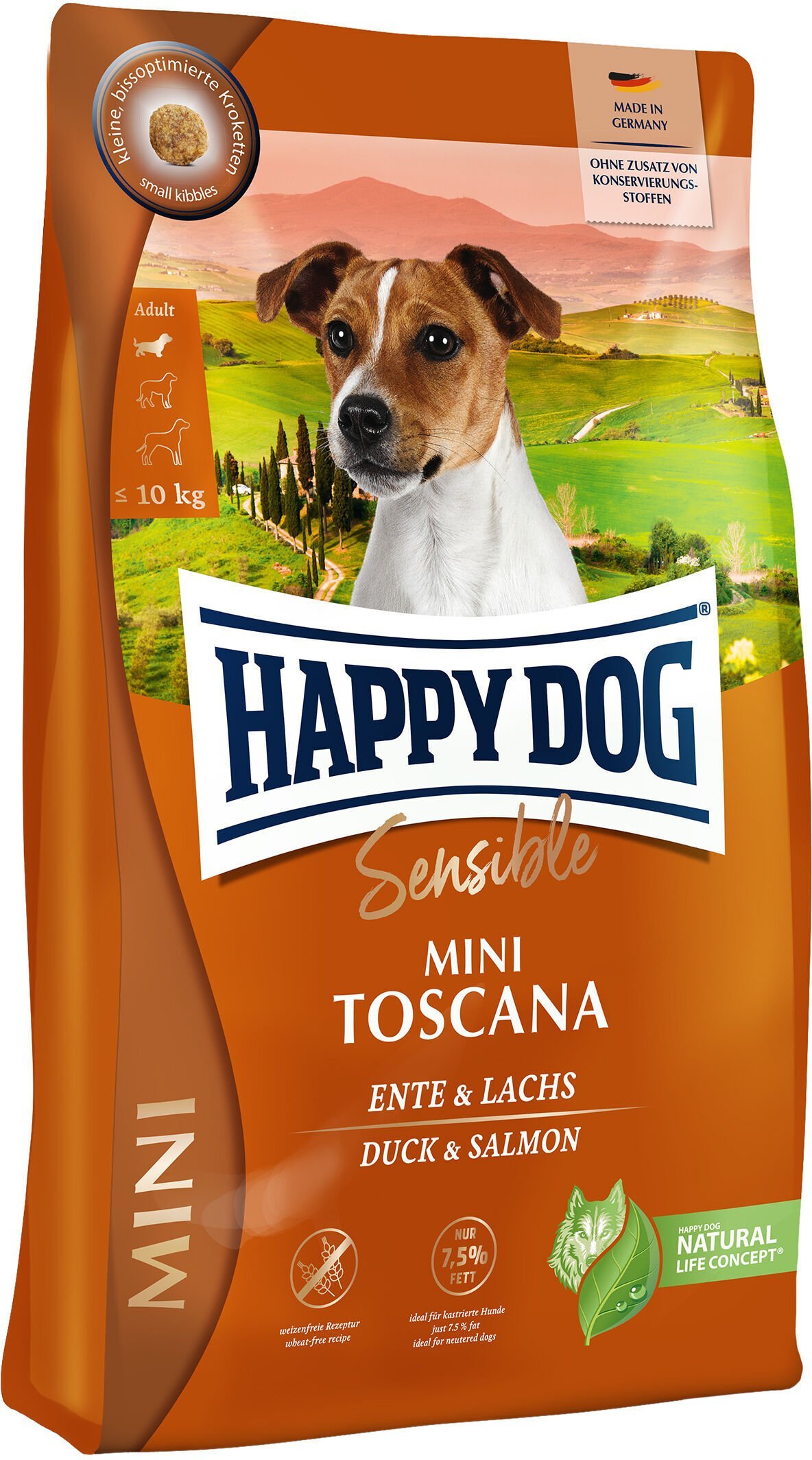 Happy Dog Mini Toscana, karma sucha