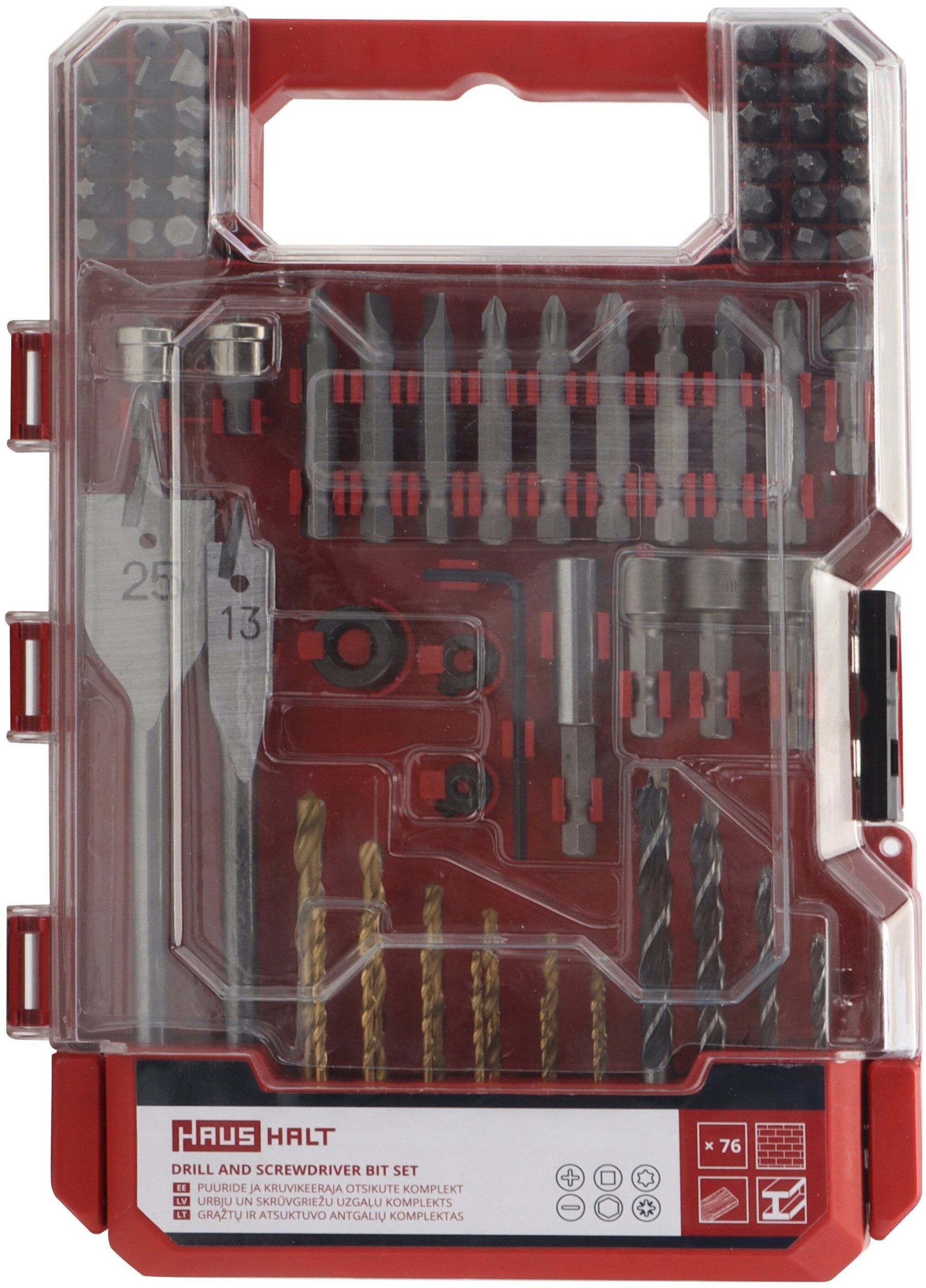 Haushalt DRILL AND SCREWDRIVER BIT SET