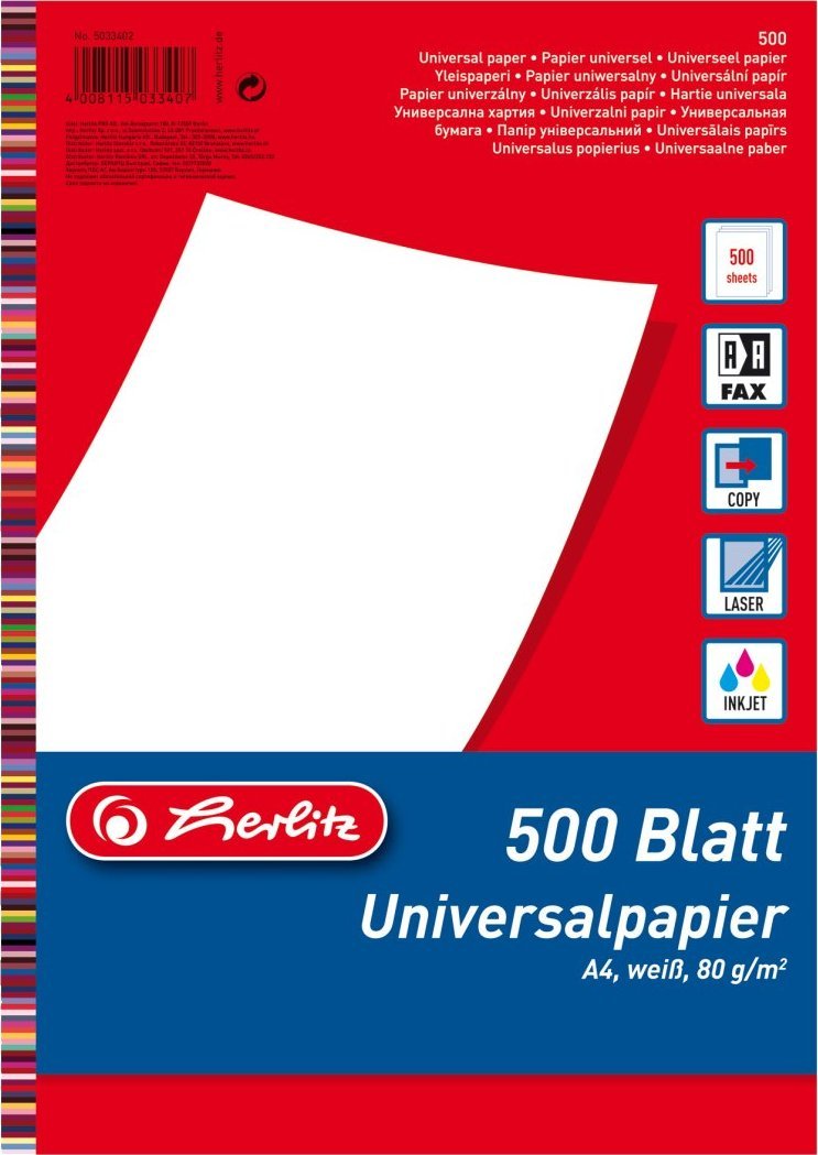 Herlitz Papier ksero Universal A4 80g