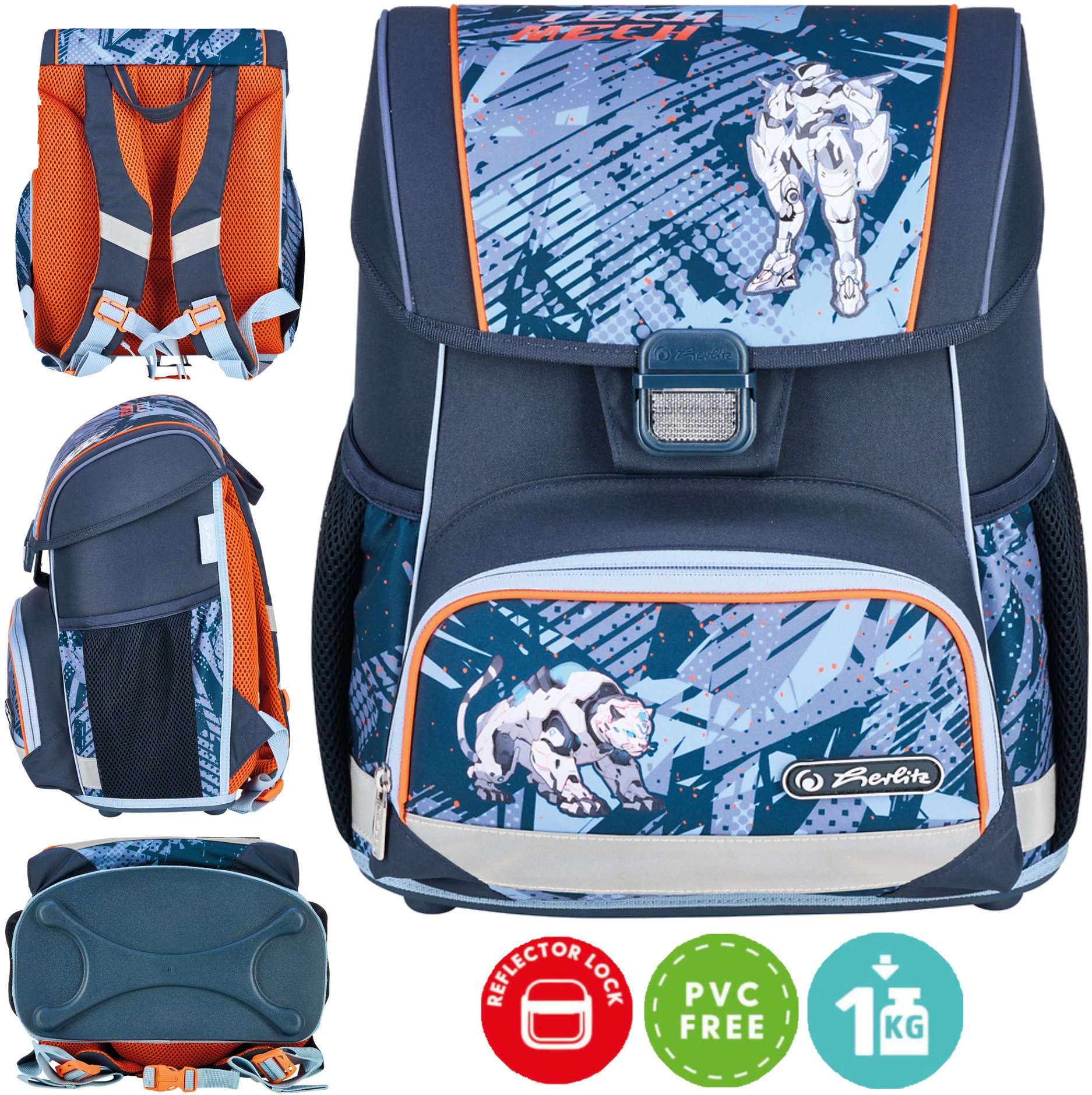 Herlitz Tornister Loop 6-9z em Cyber