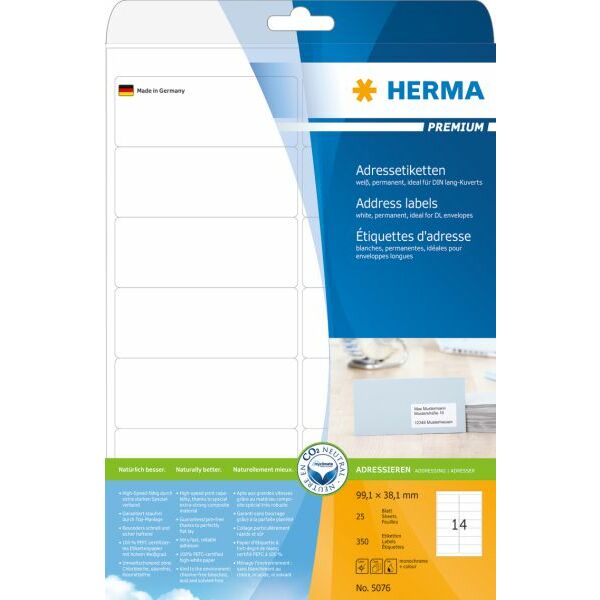 Herma Etykiety adresowe A4 99.1