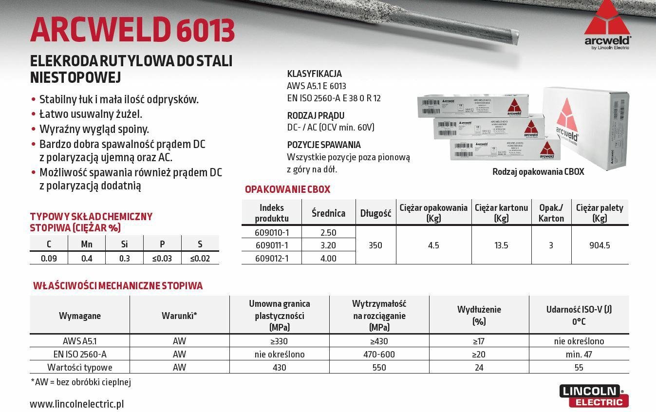 Hitachi LINCOLN ELECTRODE ARCWELD 6013 FI