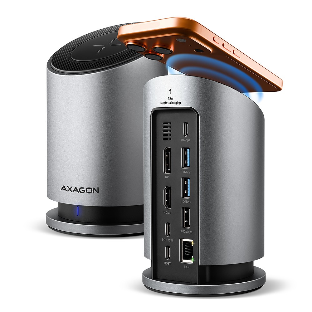 AXAGON MC-WL9 USB-C 10Gbps Wireless Charging