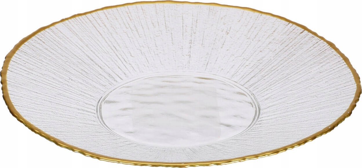 Home Styling Collection Szklany  złotą obwódką