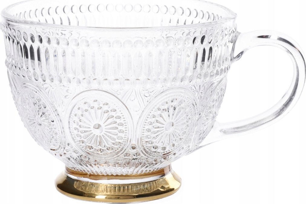Homla Glass cup BARREL with patterns