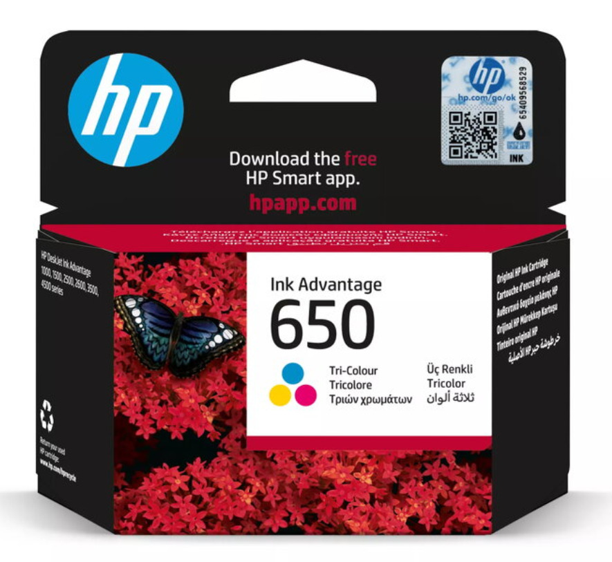HEWLETT-PACKARD HP 650 Original Cyan,Magenta