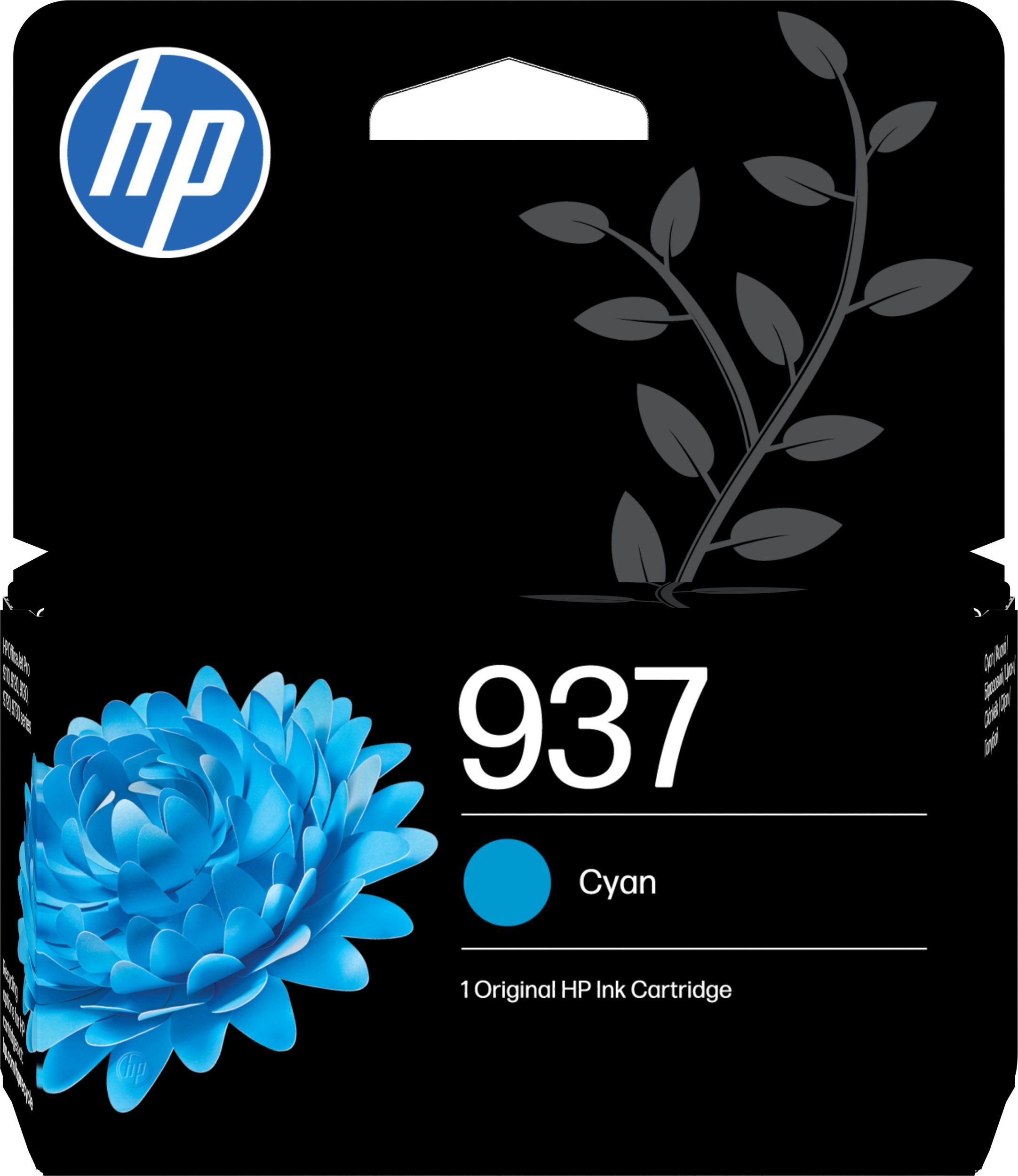 HP 937 cyan original ink (4S6W2NE#30A)